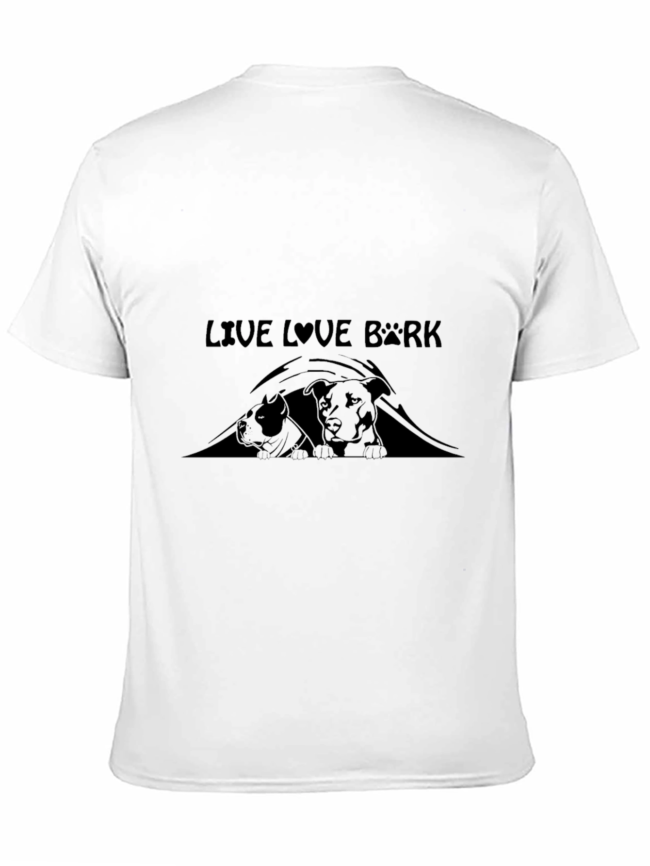Live Love Bark Black T-Shirt