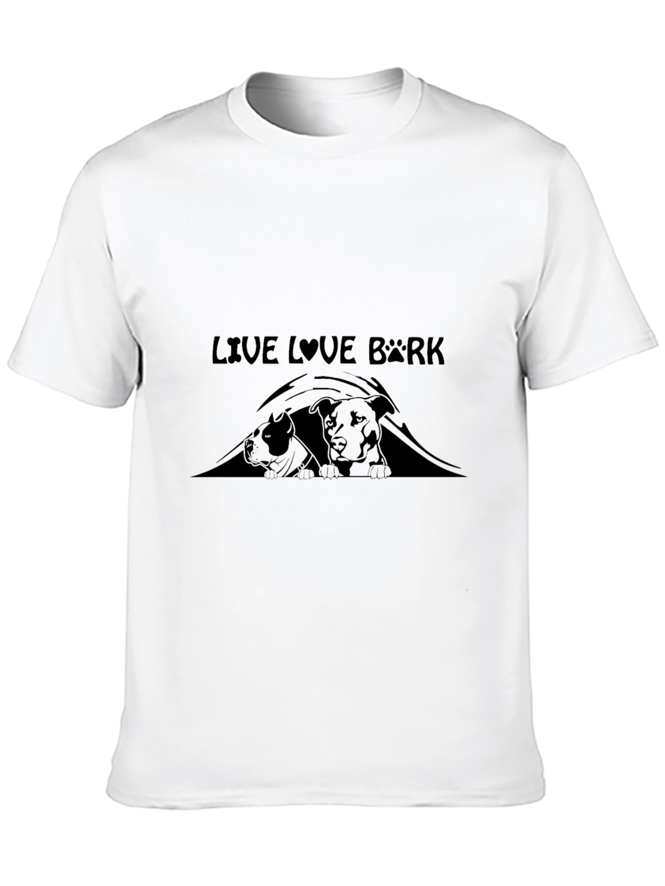Live Love Bark Black T-Shirt