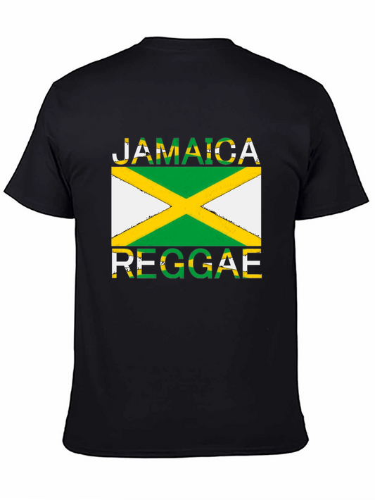 Jamaica Reggae Graphic T-Shirt - Rasta Colors