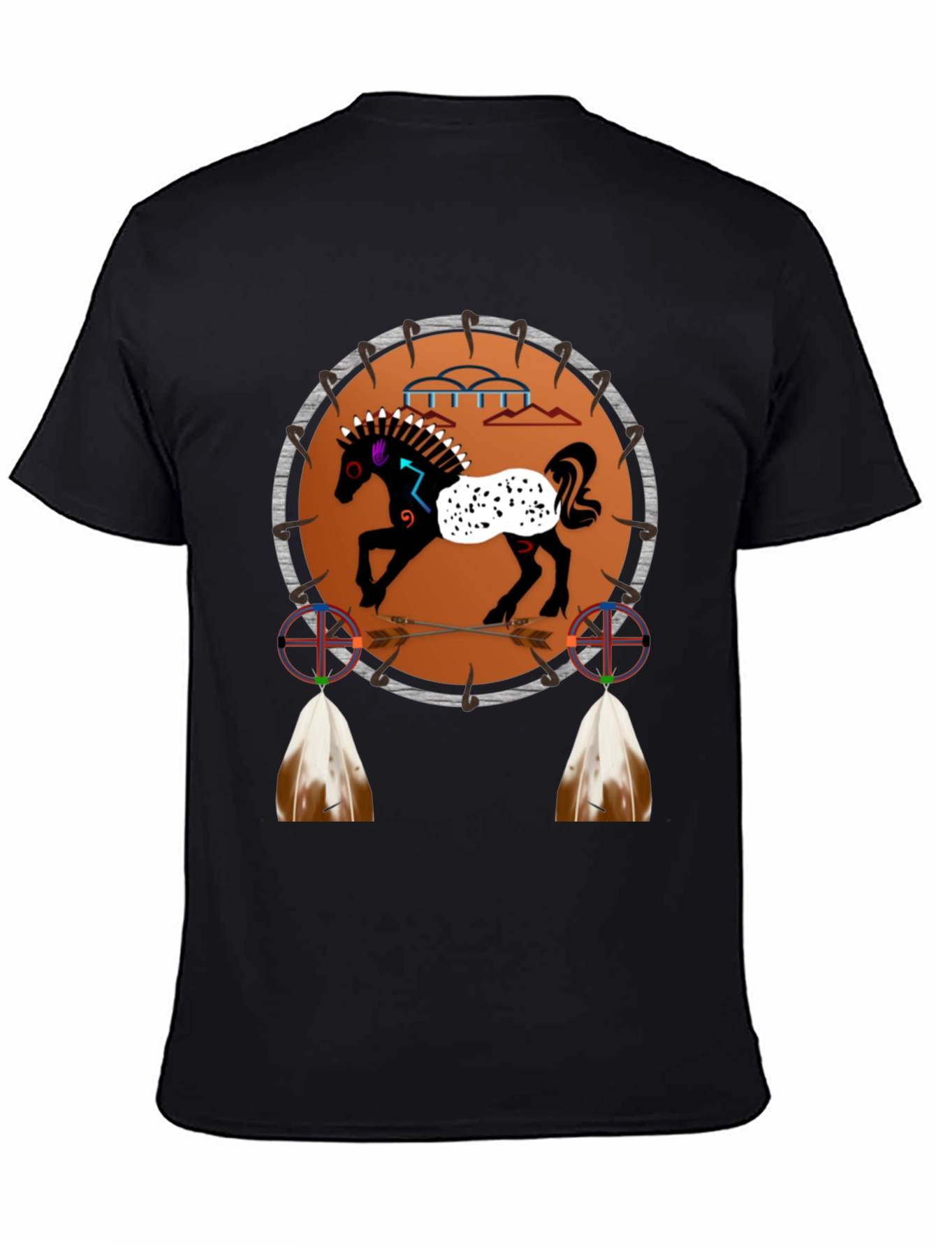 Native American Horse Dreamcatcher Graphic Tee