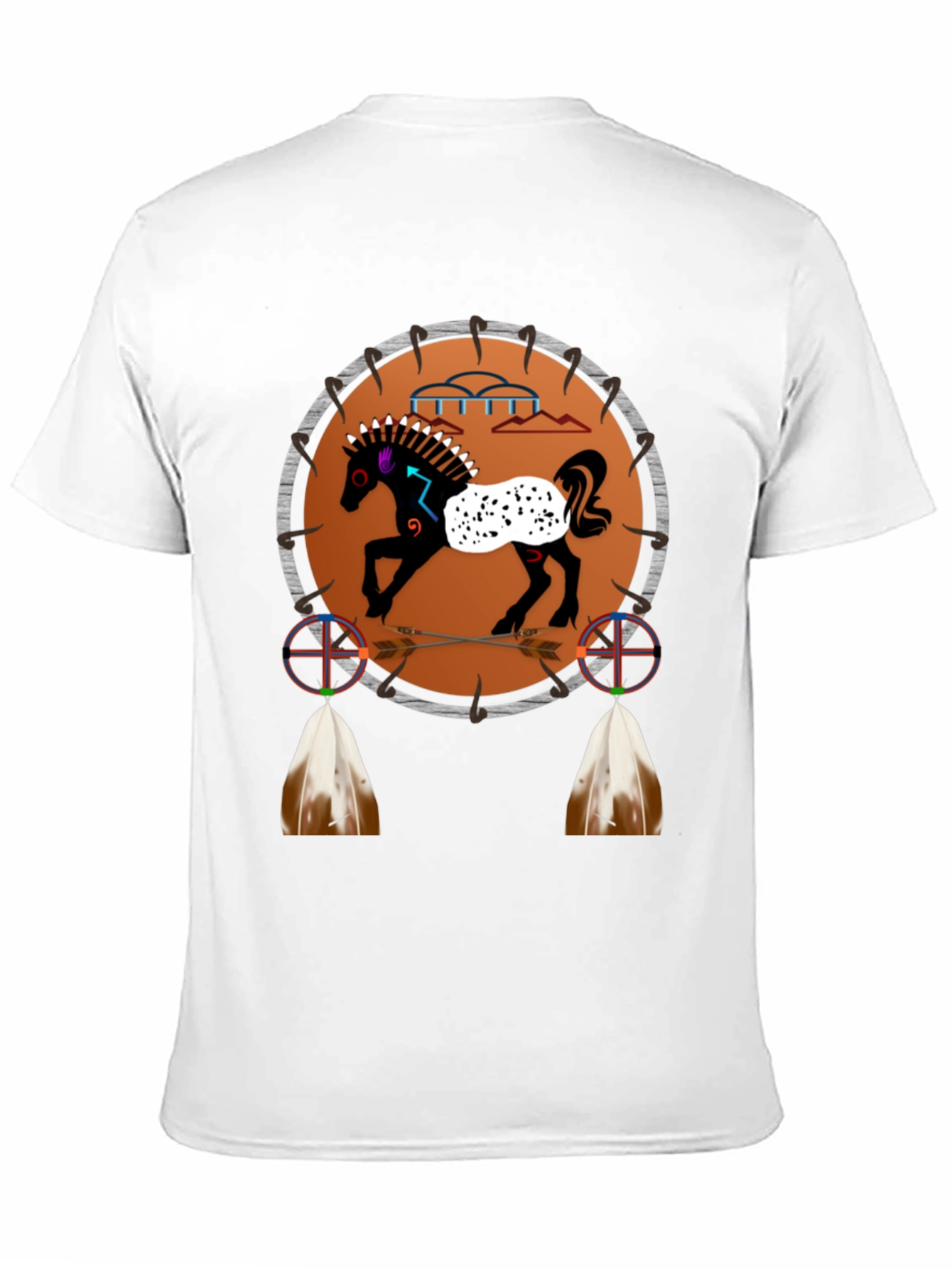 Native American Horse Dreamcatcher Graphic Tee