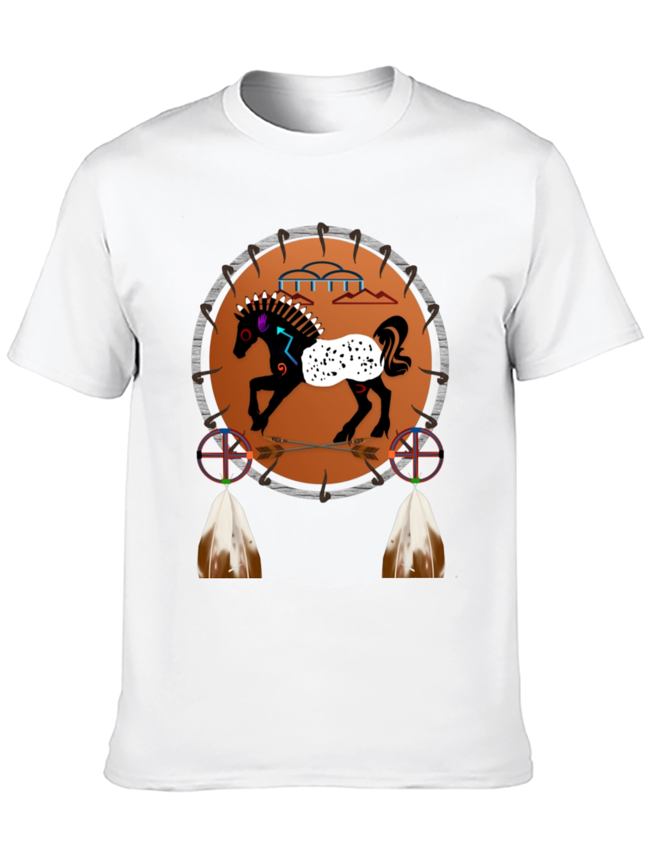 Native American Horse Dreamcatcher Graphic Tee