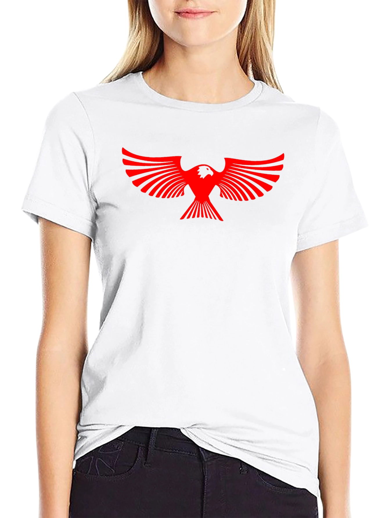 Red Phoenix Graphic Tee - Black Casual T-Shirt