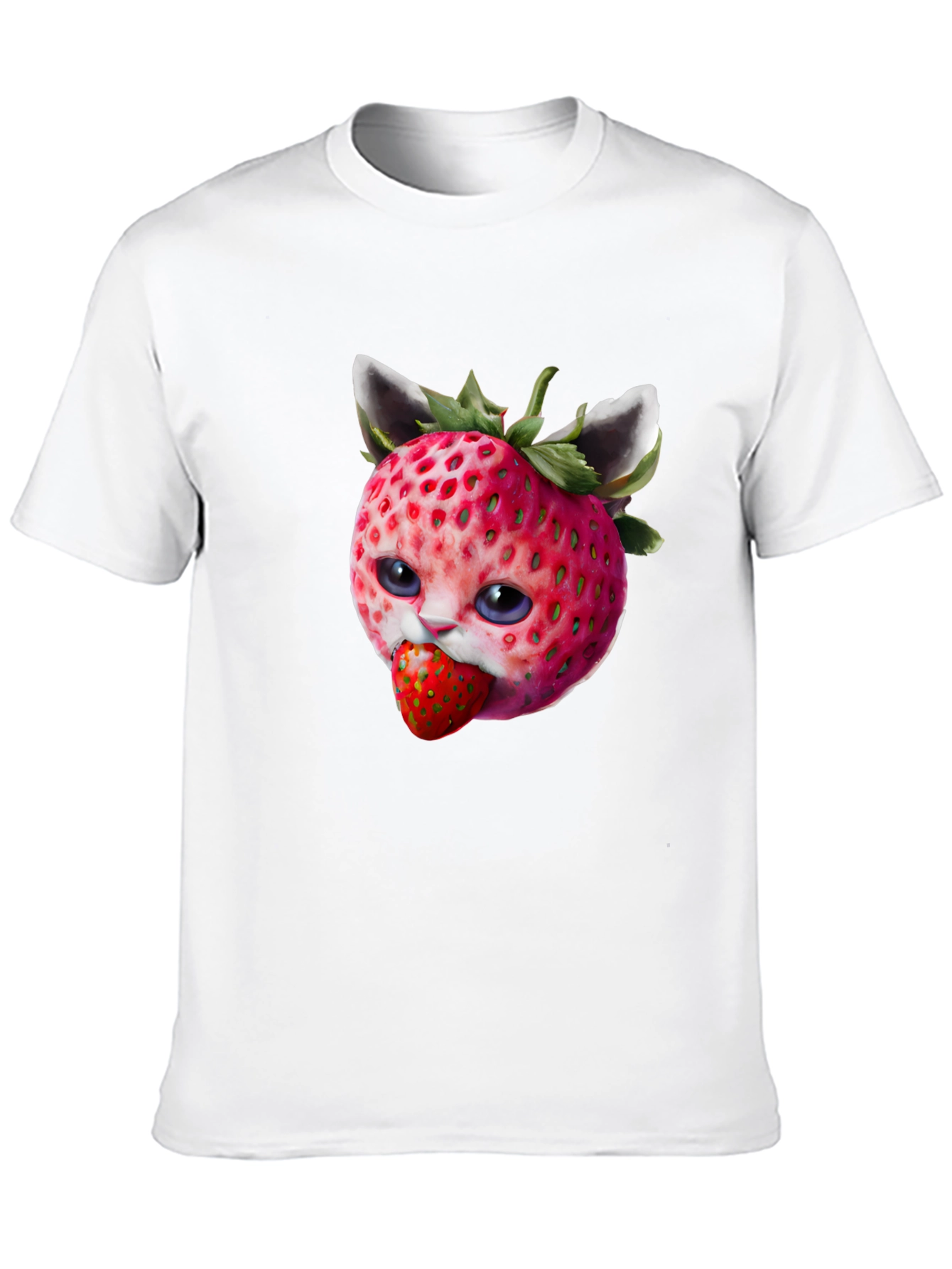 Strawberry Cat Graphic Tee