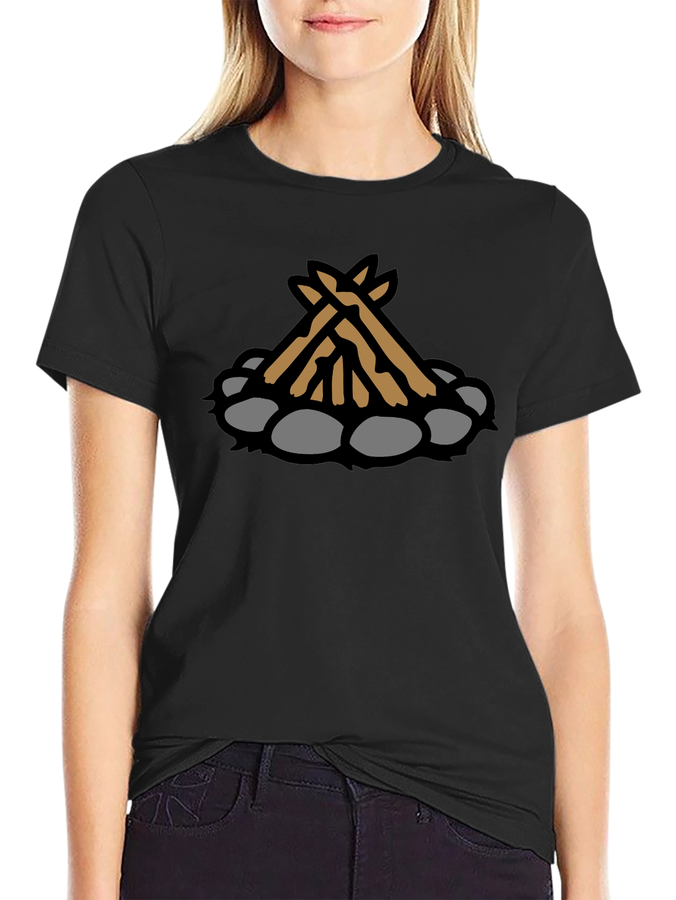 Campfire Graphic Tee - Cozy Outdoor Style