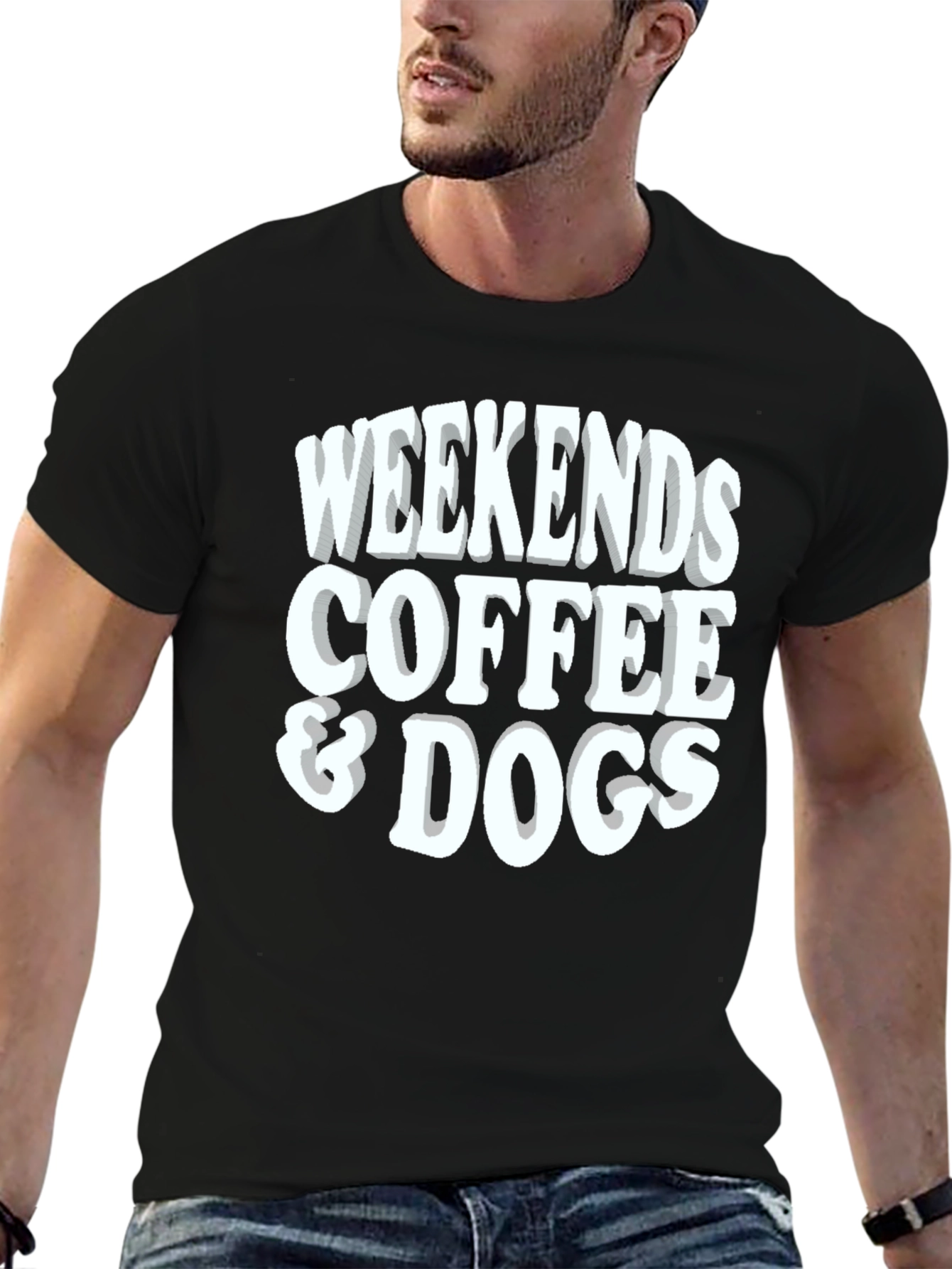 Weekends Coffee & Dogs T-Shirt - Relaxed Fit