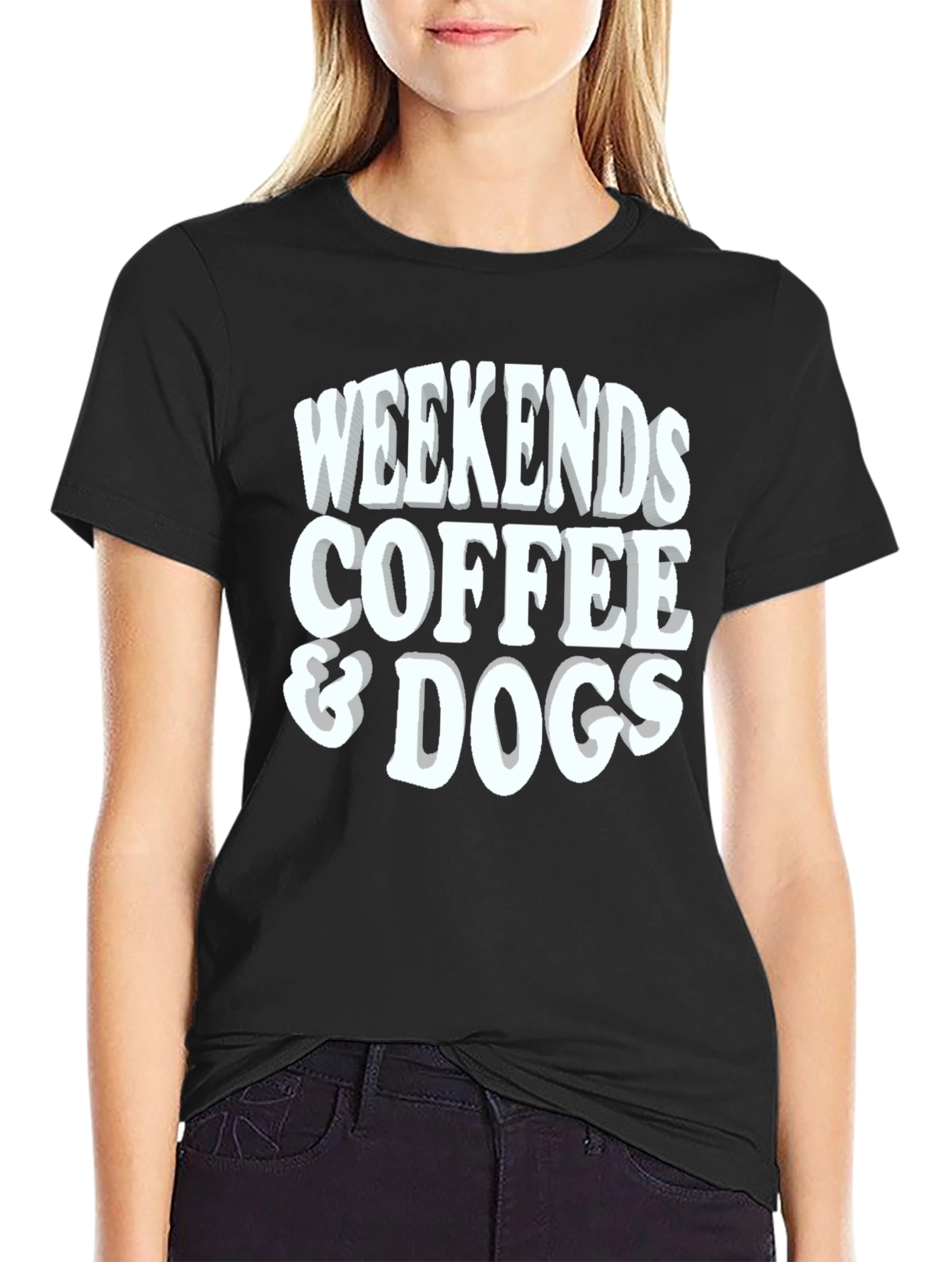 Weekends Coffee & Dogs T-Shirt - Relaxed Fit