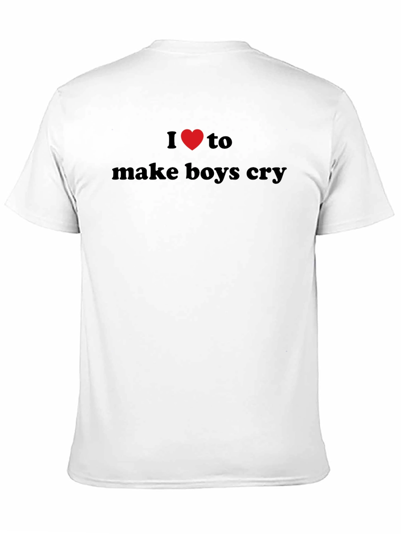 I Heart to Make Boys Cry Black T-Shirt