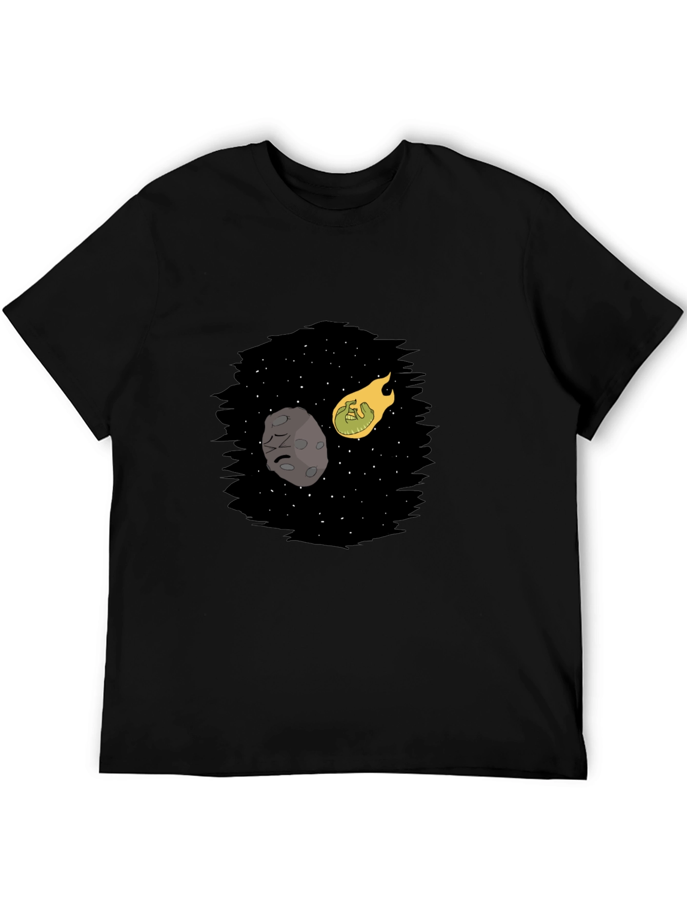 Cosmic Collision Black T-Shirt