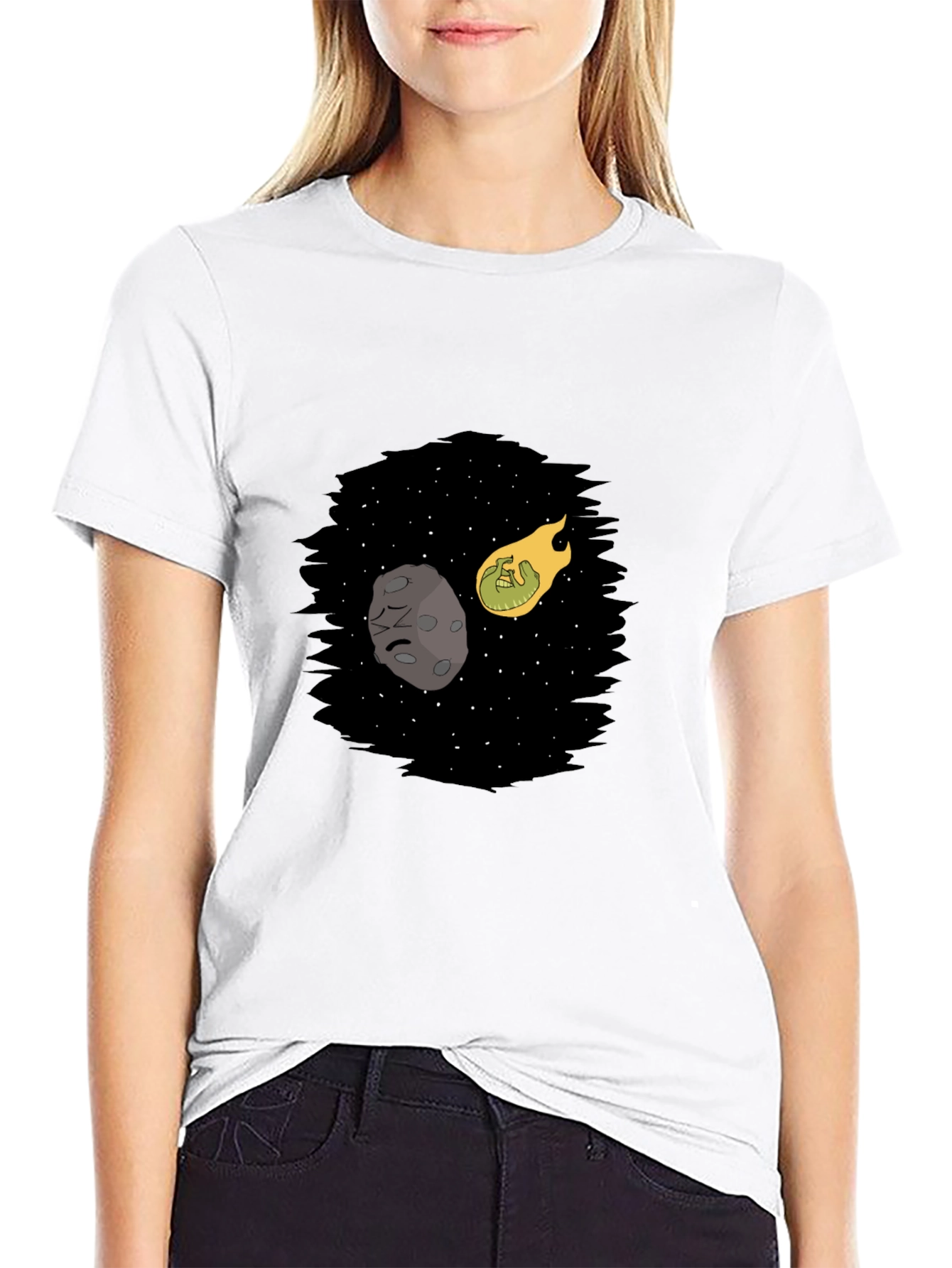 Cosmic Collision Black T-Shirt