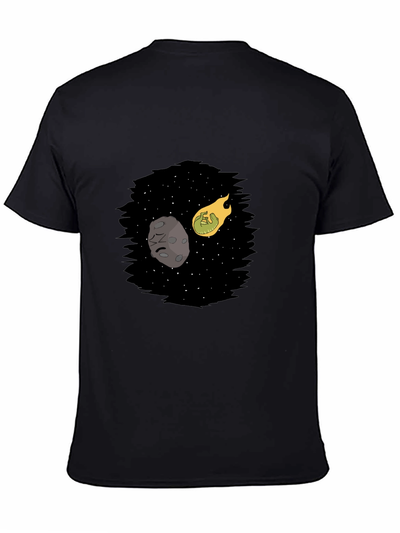 Cosmic Collision Black T-Shirt