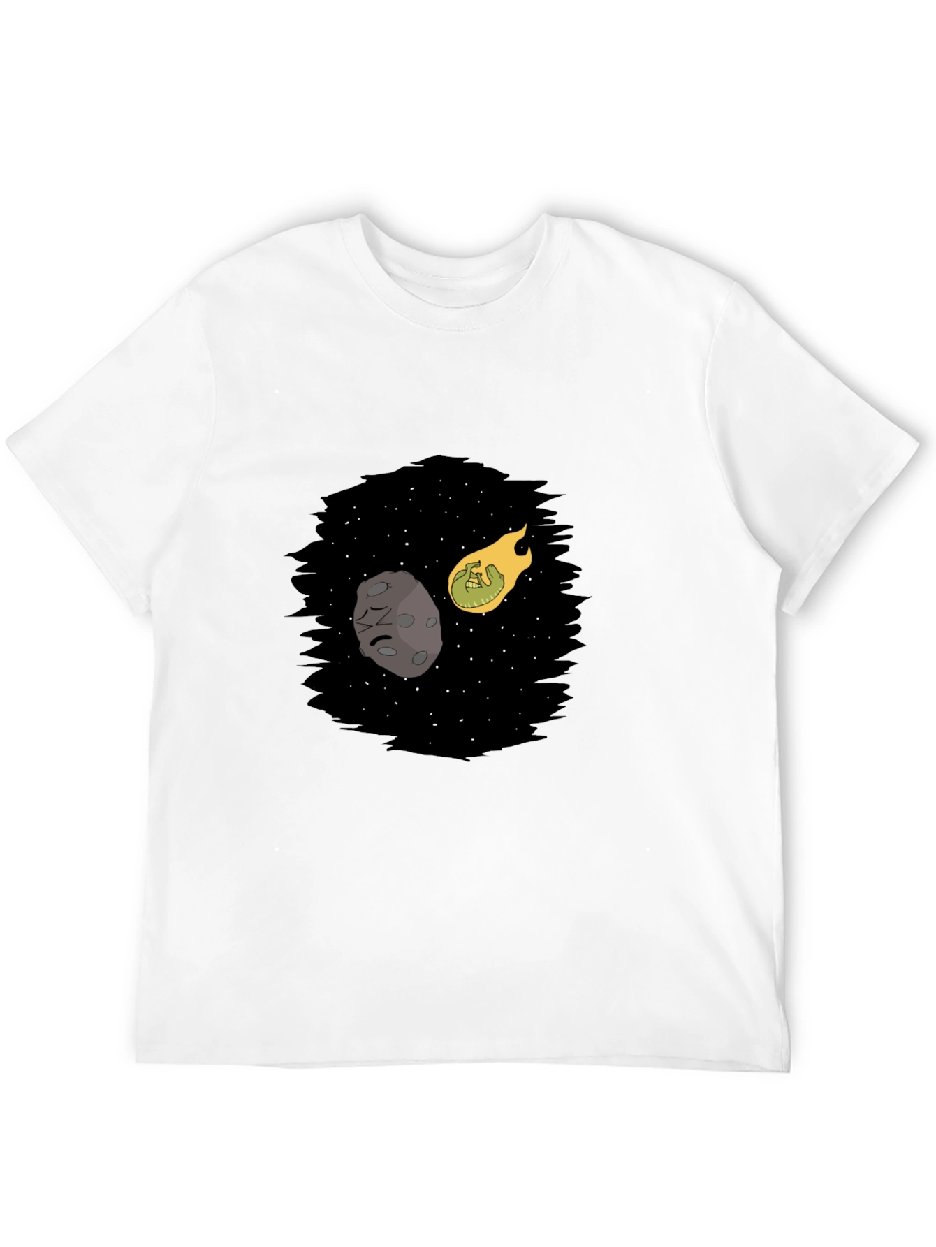 Cosmic Collision Black T-Shirt