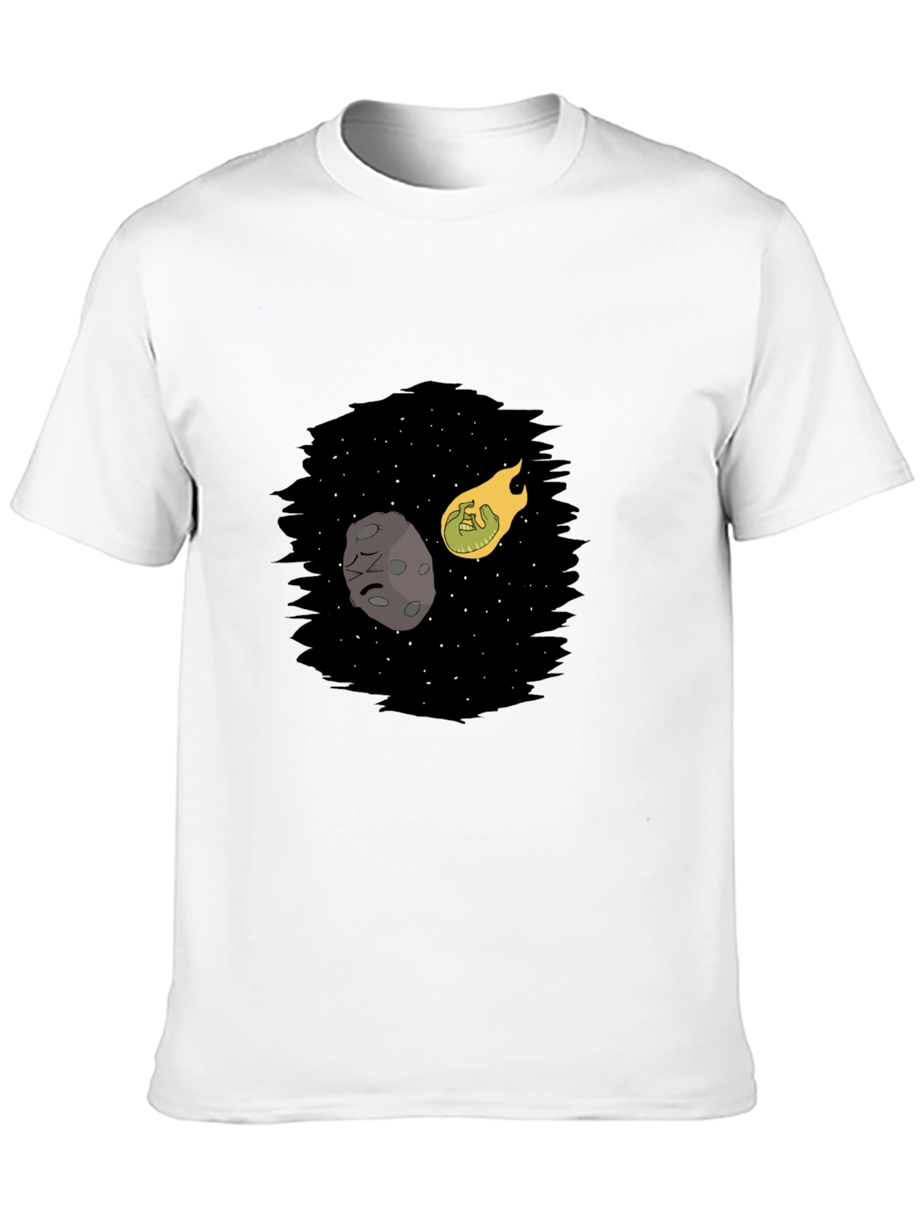 Cosmic Collision Black T-Shirt
