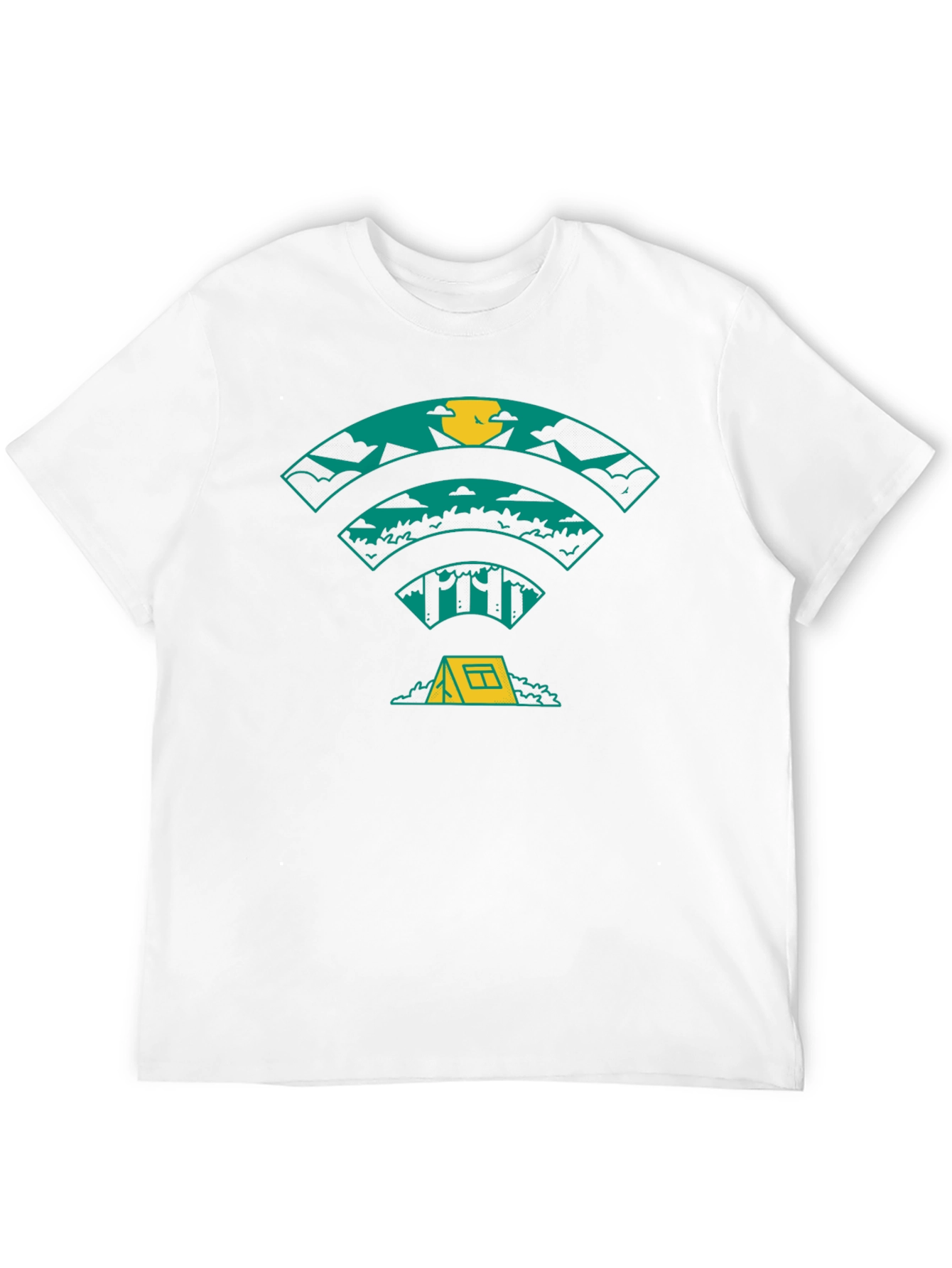 Nature Wifi Camping Graphic Tee - Adventure Shirt