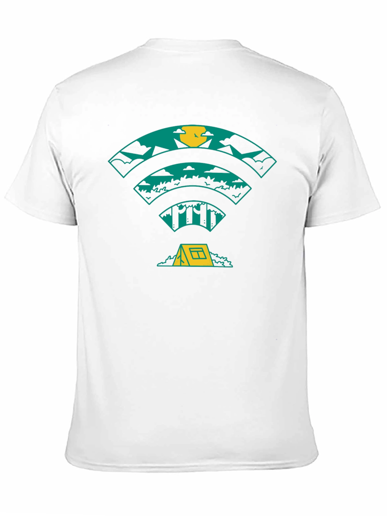Nature Wifi Camping Graphic Tee - Adventure Shirt