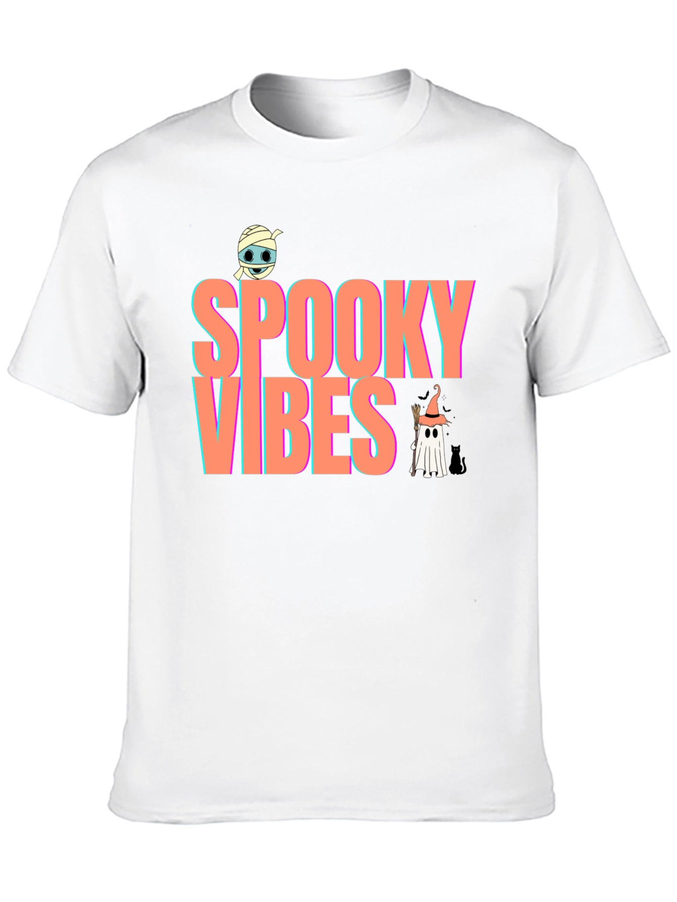 Spooky Vibes Graphic Tee - Halloween T-Shirt