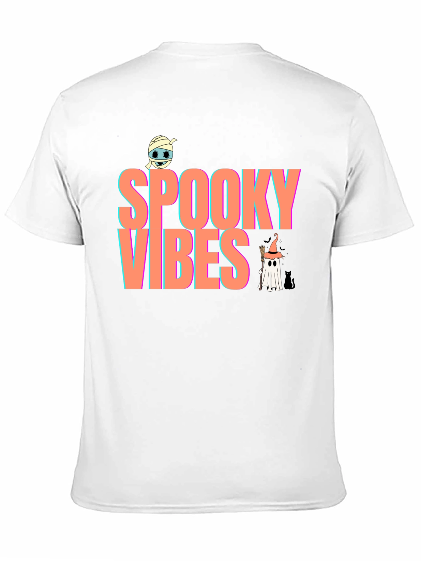 Spooky Vibes Graphic Tee - Halloween T-Shirt