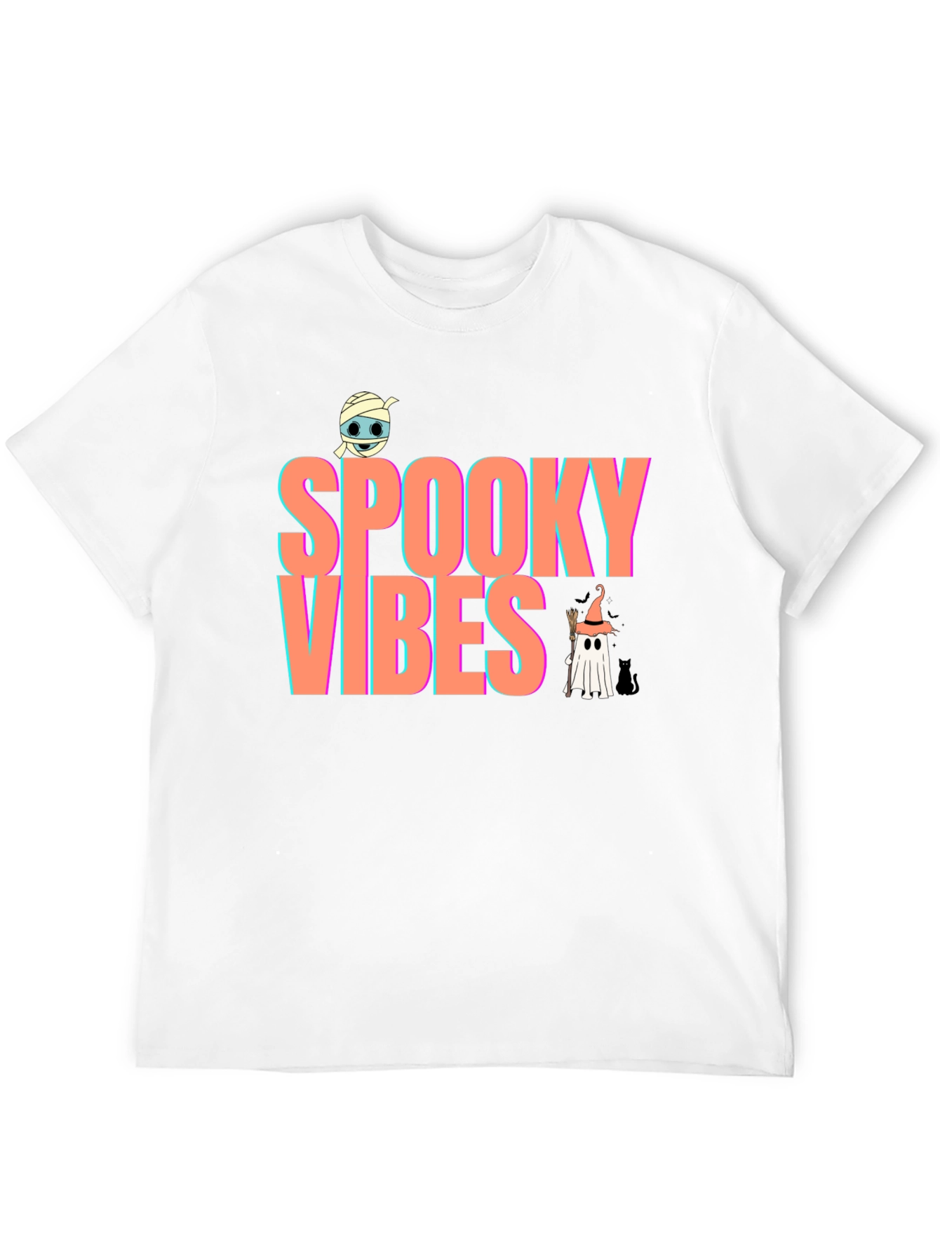 Spooky Vibes Graphic Tee - Halloween T-Shirt