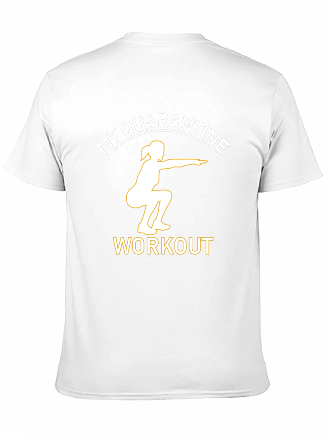 Quarantine Workout Graphic Tee - Black Cotton T-Shirt
