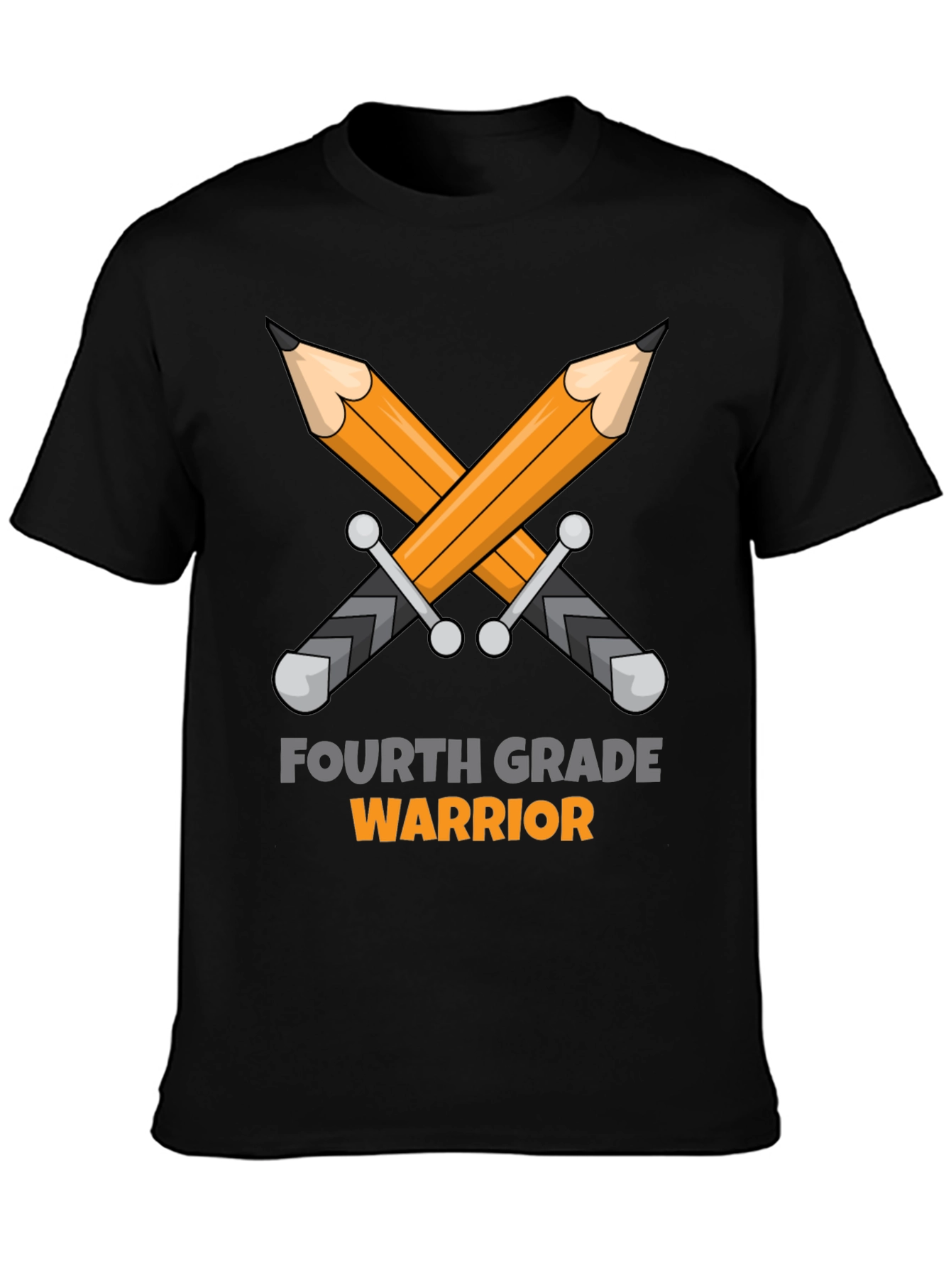 Fourth Grade Warrior T-Shirt: Pencil Sword Design
