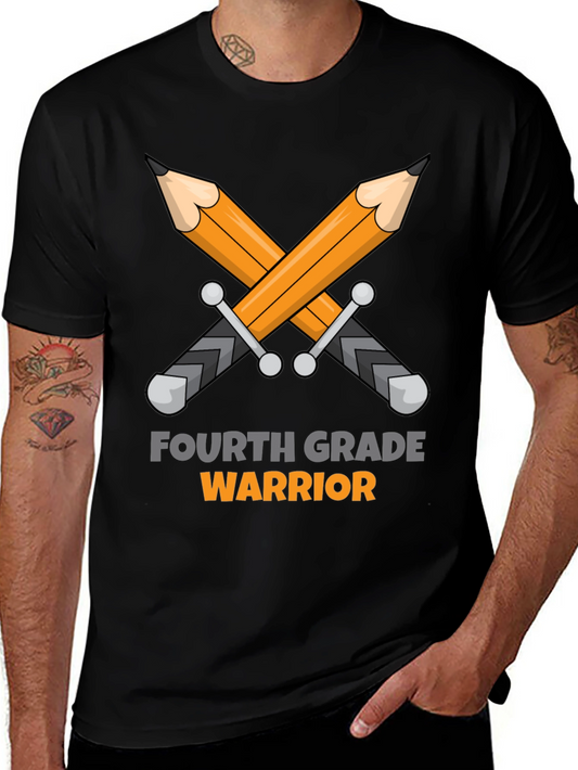 Fourth Grade Warrior T-Shirt: Pencil Sword Design