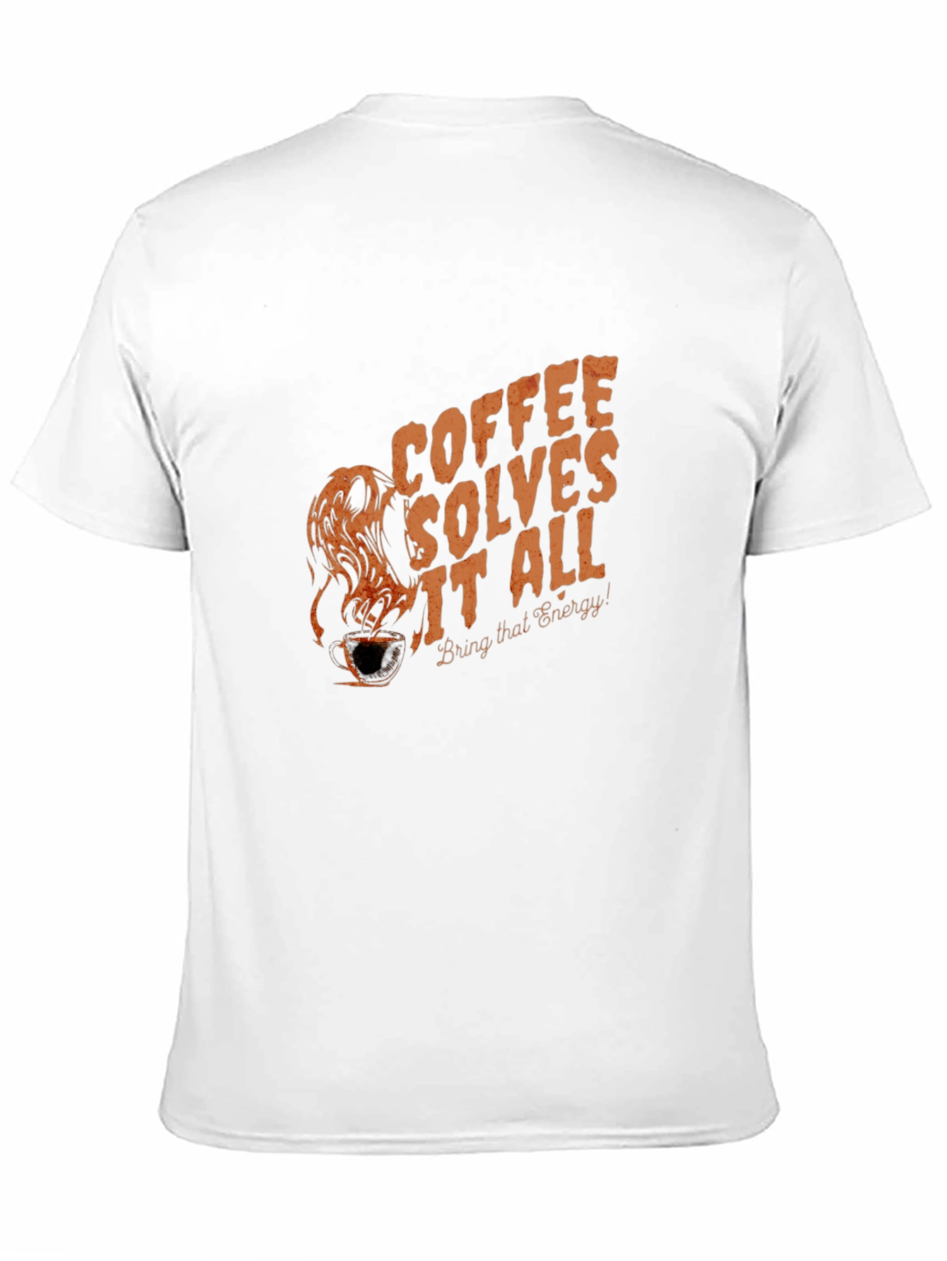 Coffee Solves It All Graphic T-Shirt - Black