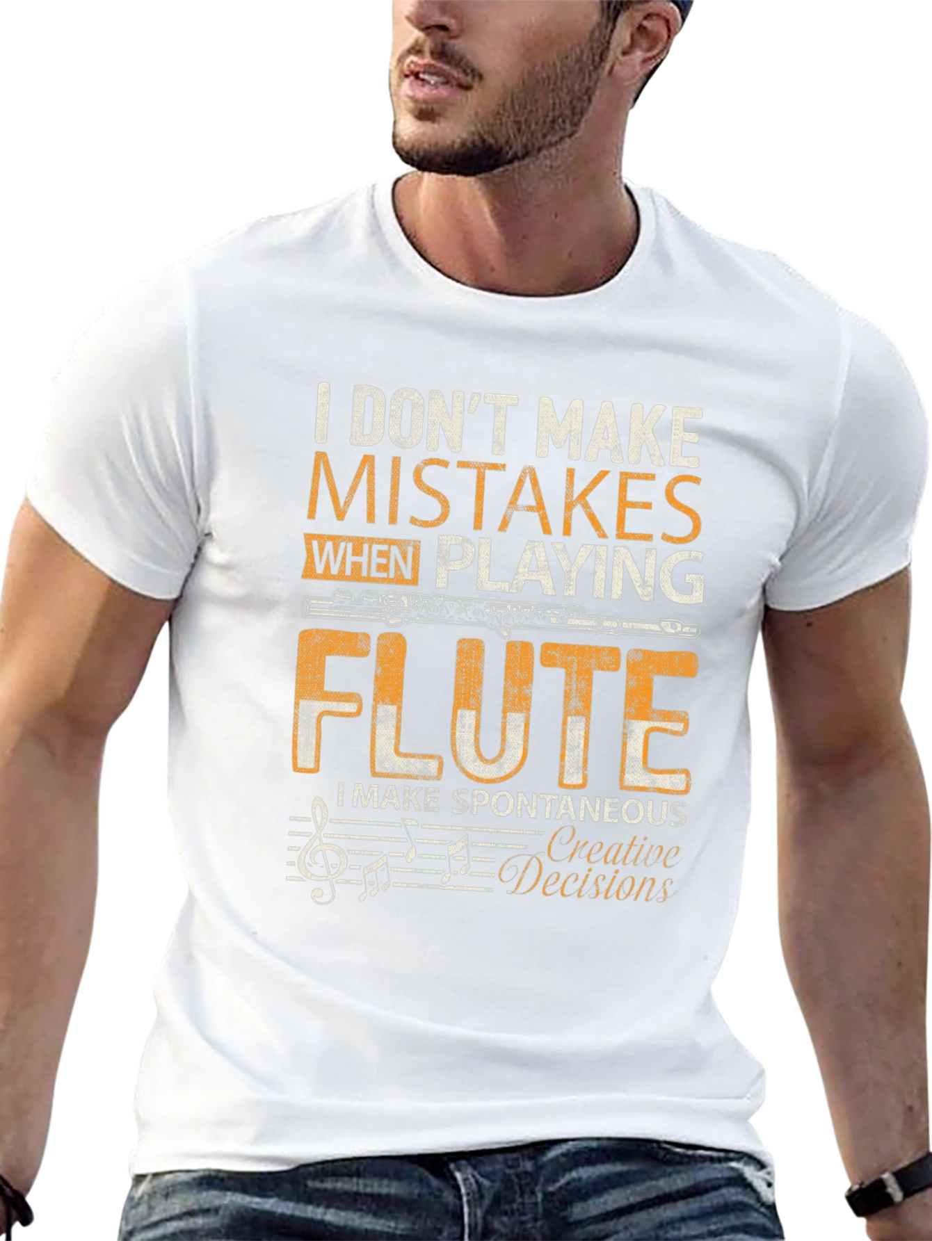 Flute Player T-Shirt - I Dont Make Mistakes
