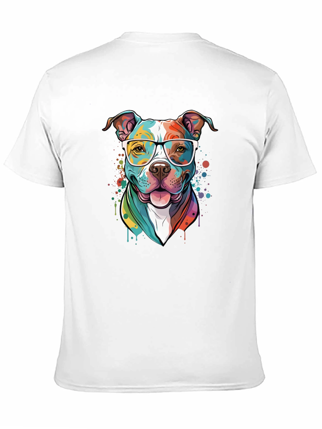 Pitbull Dog Art Graphic T-Shirt