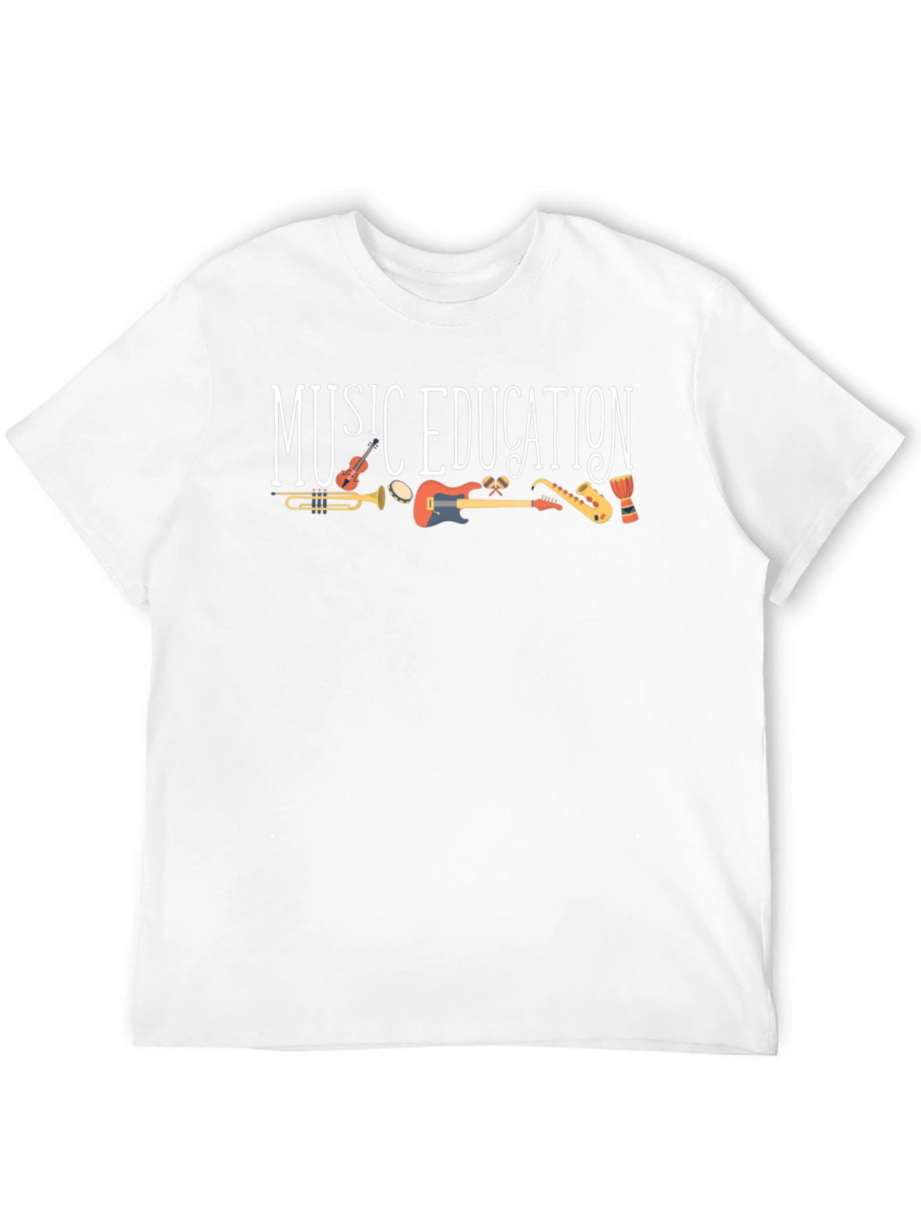 Music Education T-Shirt - Instruments Graphic Tee