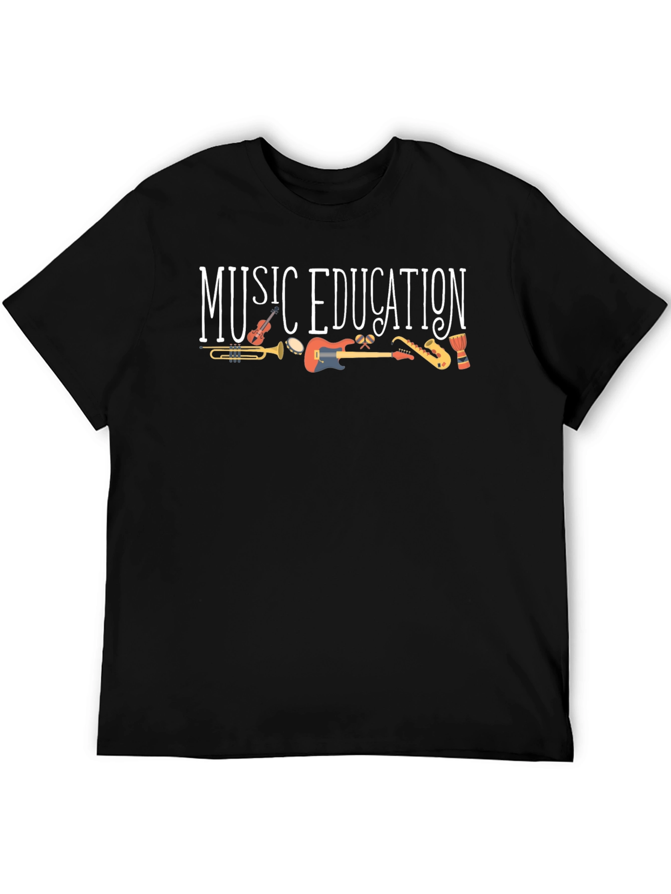 Music Education T-Shirt - Instruments Graphic Tee