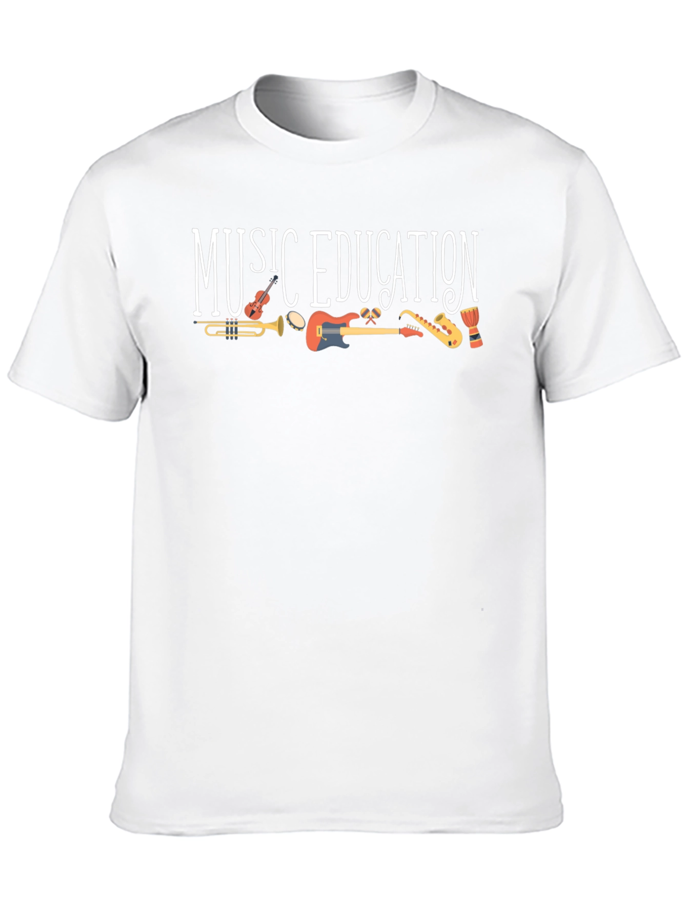 Music Education T-Shirt - Instruments Graphic Tee