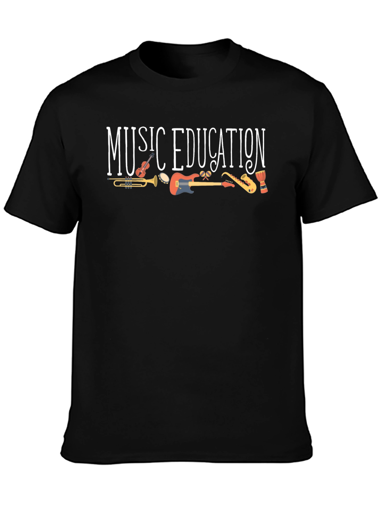 Music Education T-Shirt - Instruments Graphic Tee