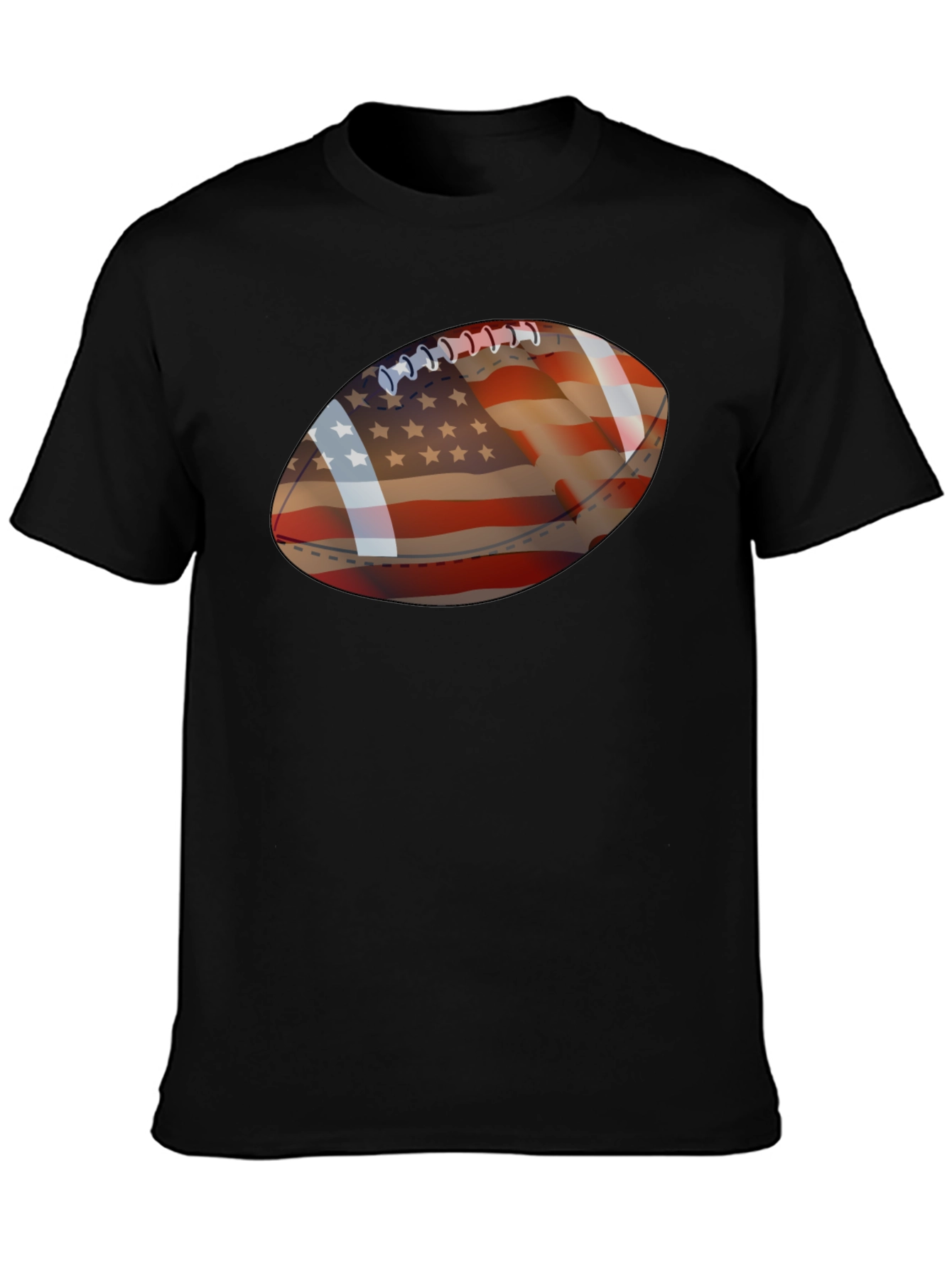 American Flag Football Graphic Tee