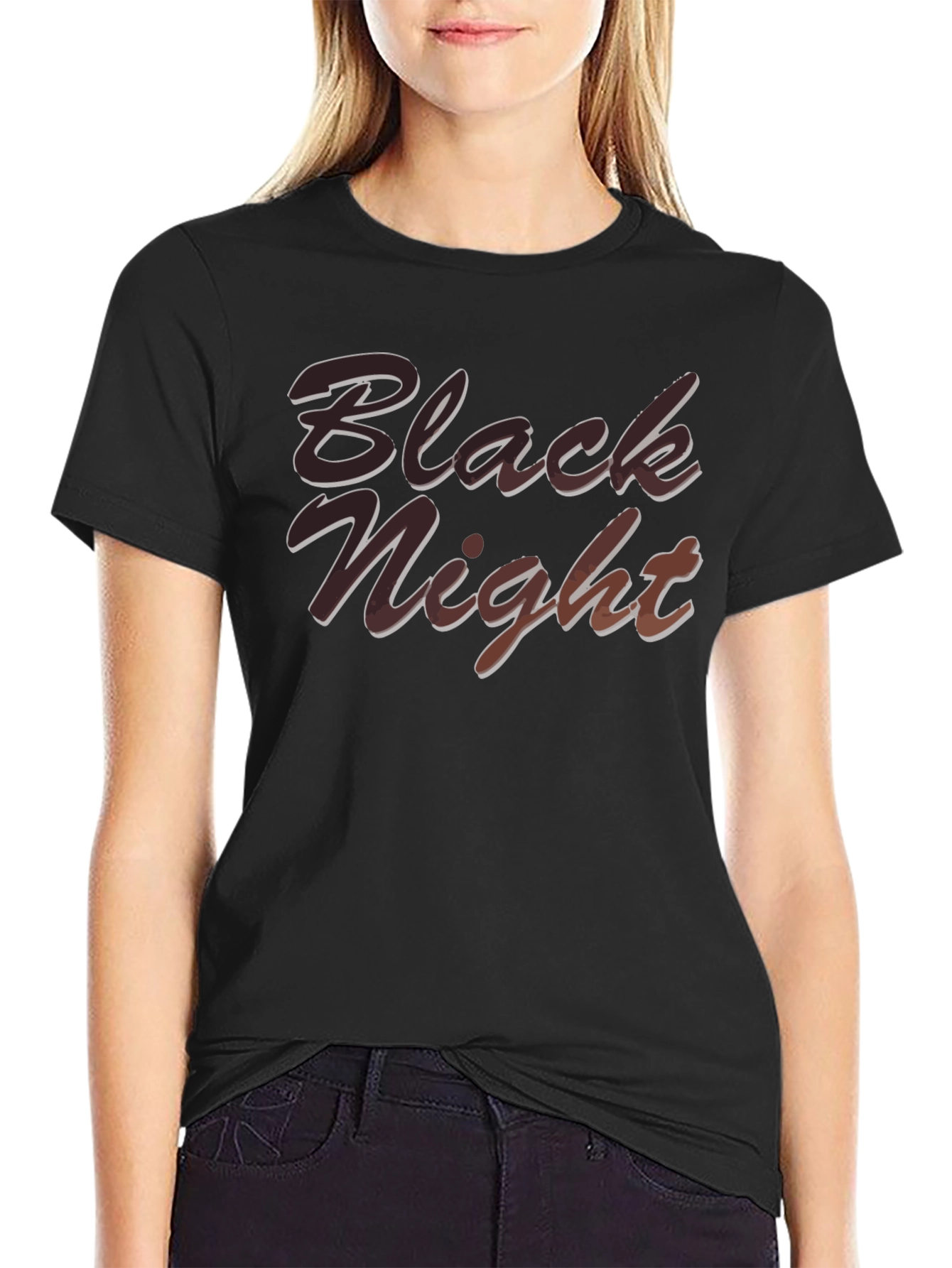Black Night Graphic T-Shirt - Cool Design