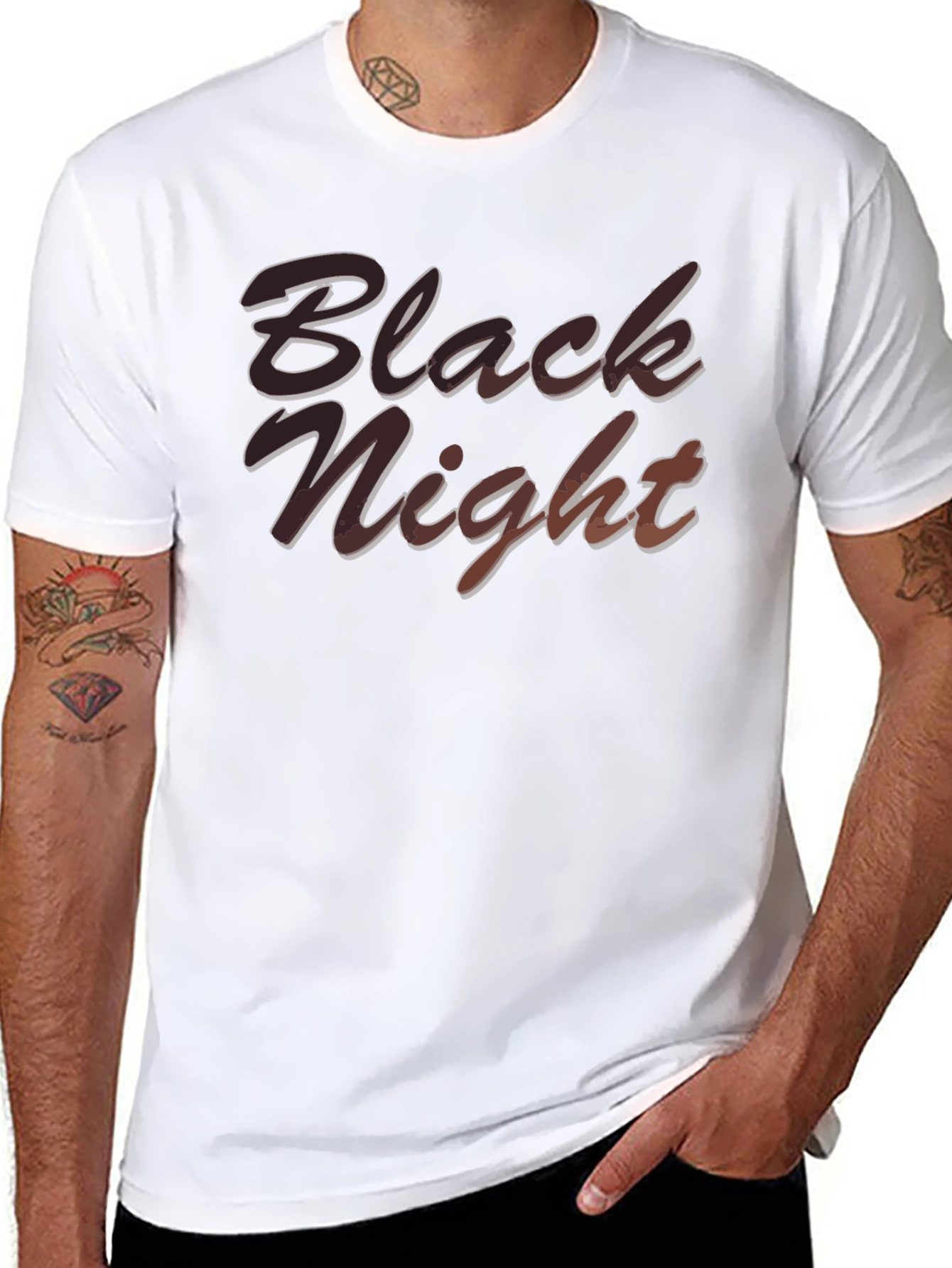 Black Night Graphic T-Shirt - Cool Design