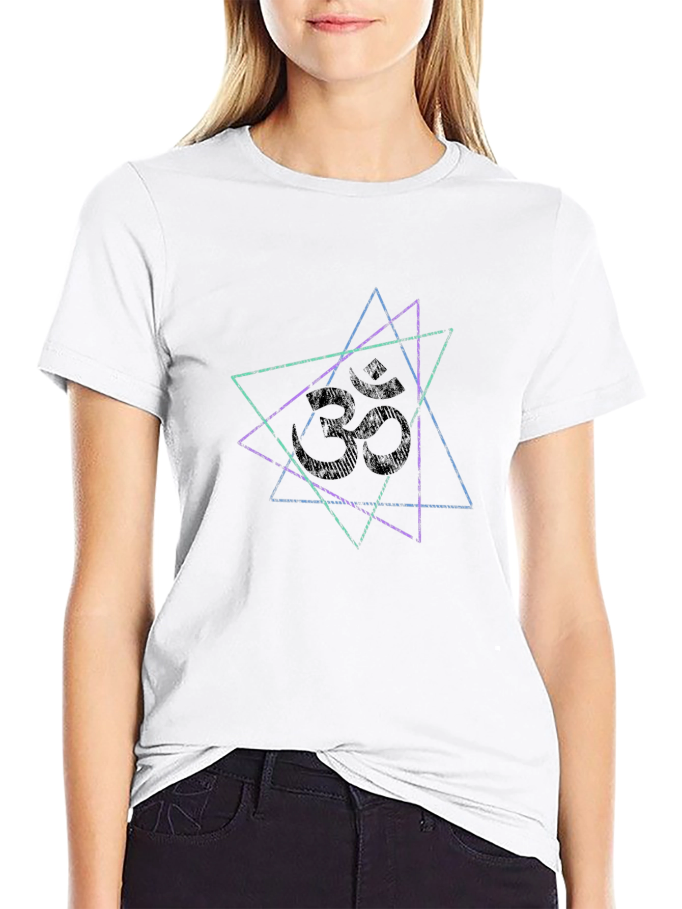 Om Symbol Triangle Graphic Tee