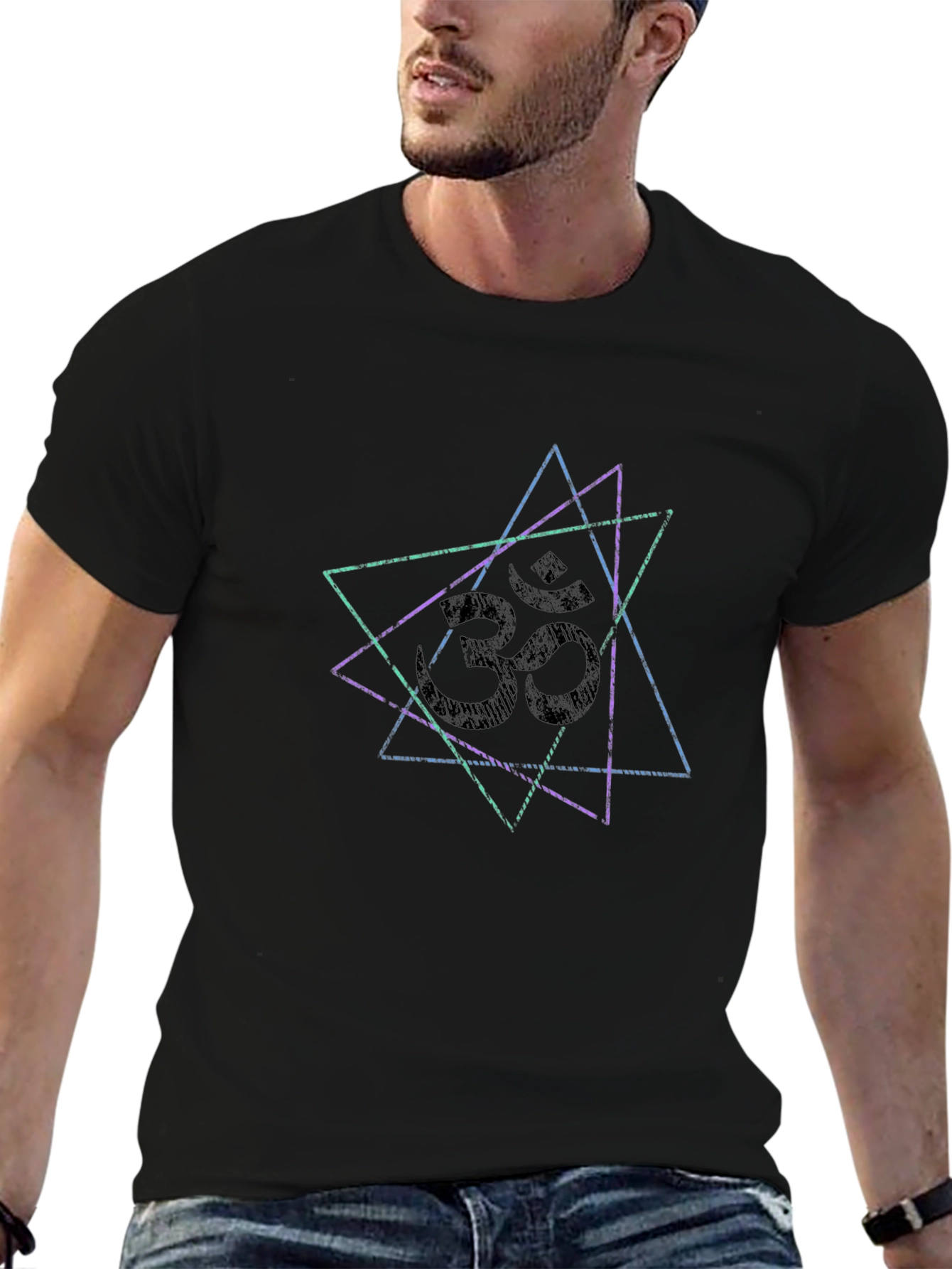 Om Symbol Triangle Graphic Tee