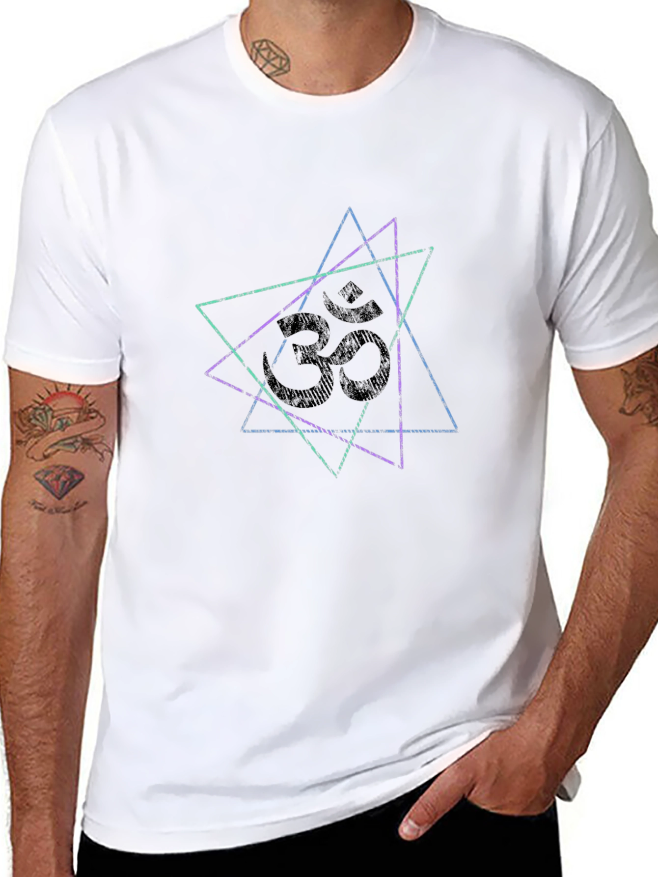 Om Symbol Triangle Graphic Tee