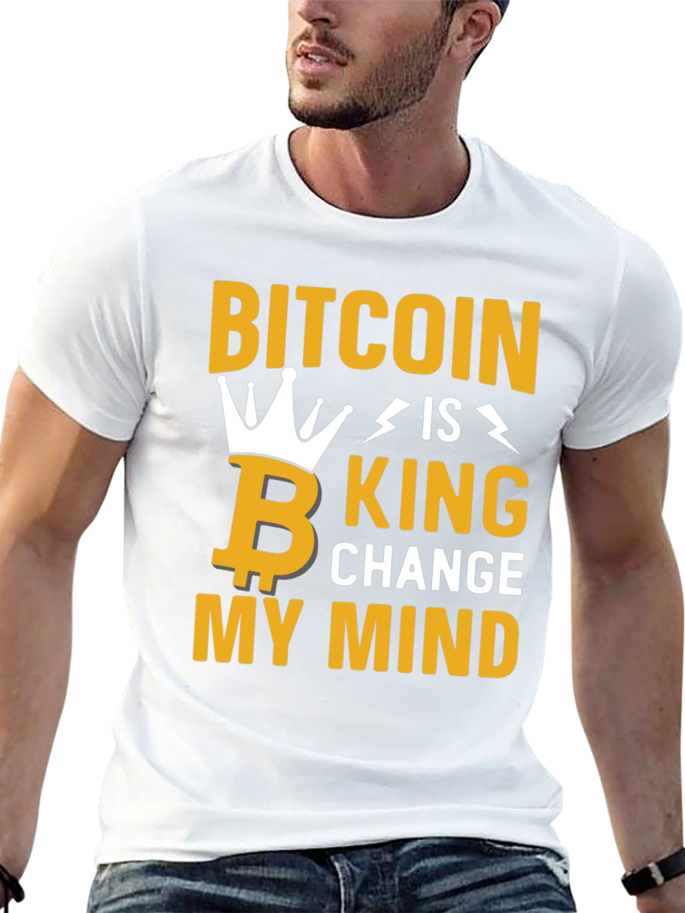 Bitcoin Is King Graphic Tee - Change My Mind