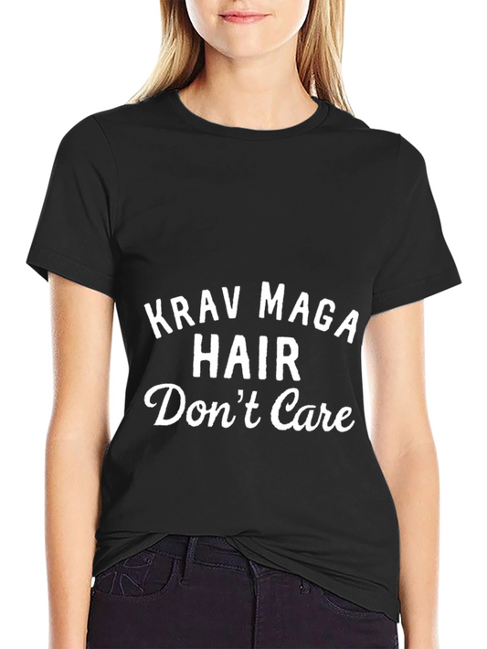 Krav Maga Hair Dont Care Black T-Shirt