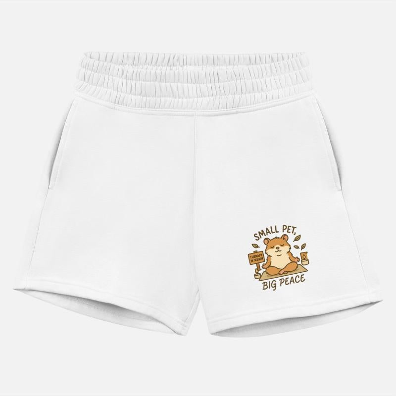 Zen Hamster Meditating Candles Leaves