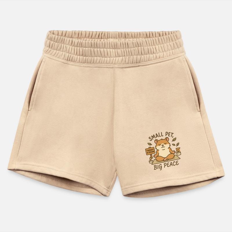 Zen Hamster Meditating Candles Leaves