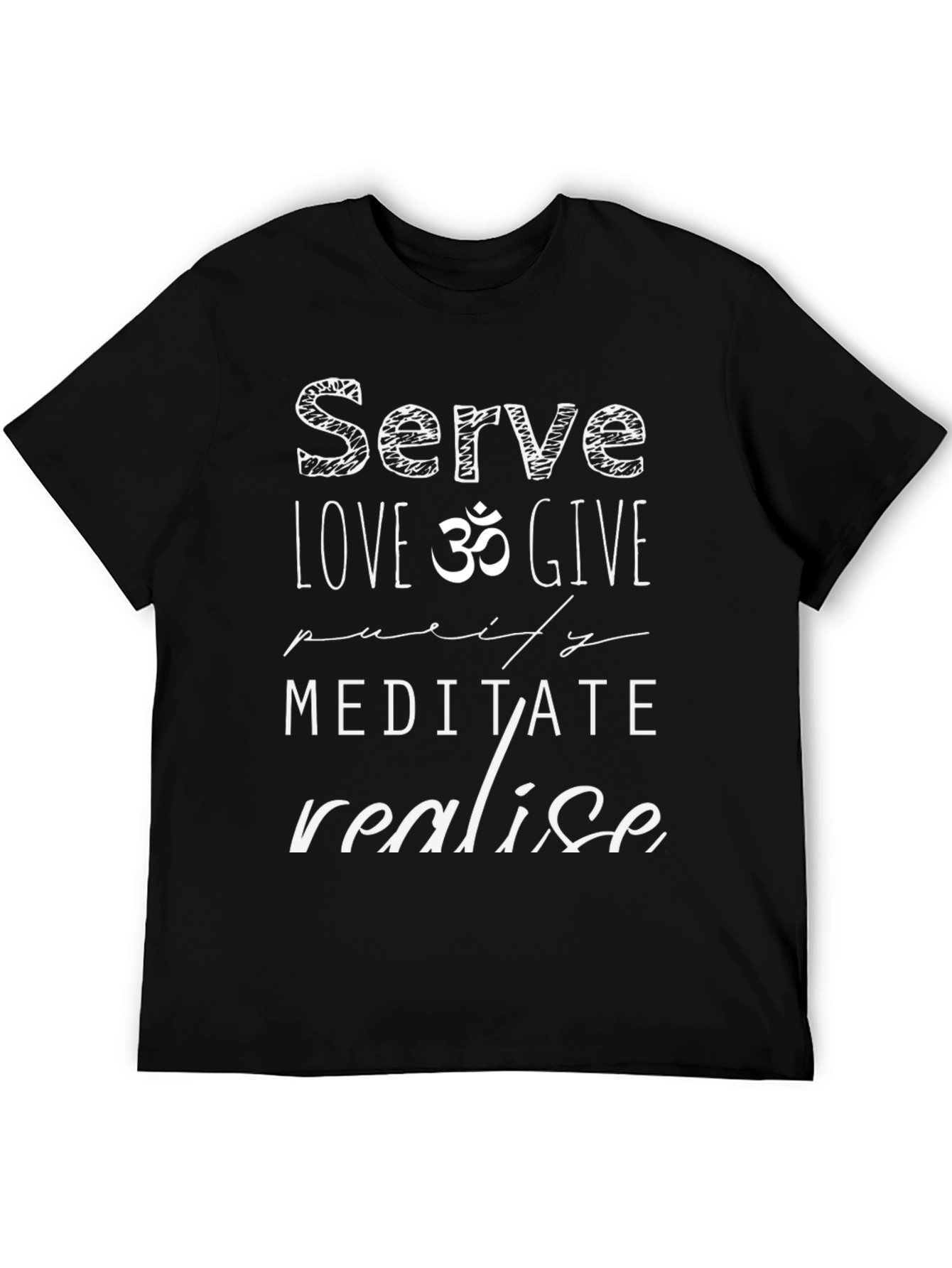 Serve Love Give Graphic Tee - Black