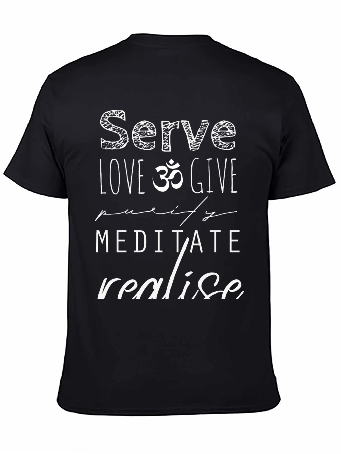 Serve Love Give Graphic Tee - Black