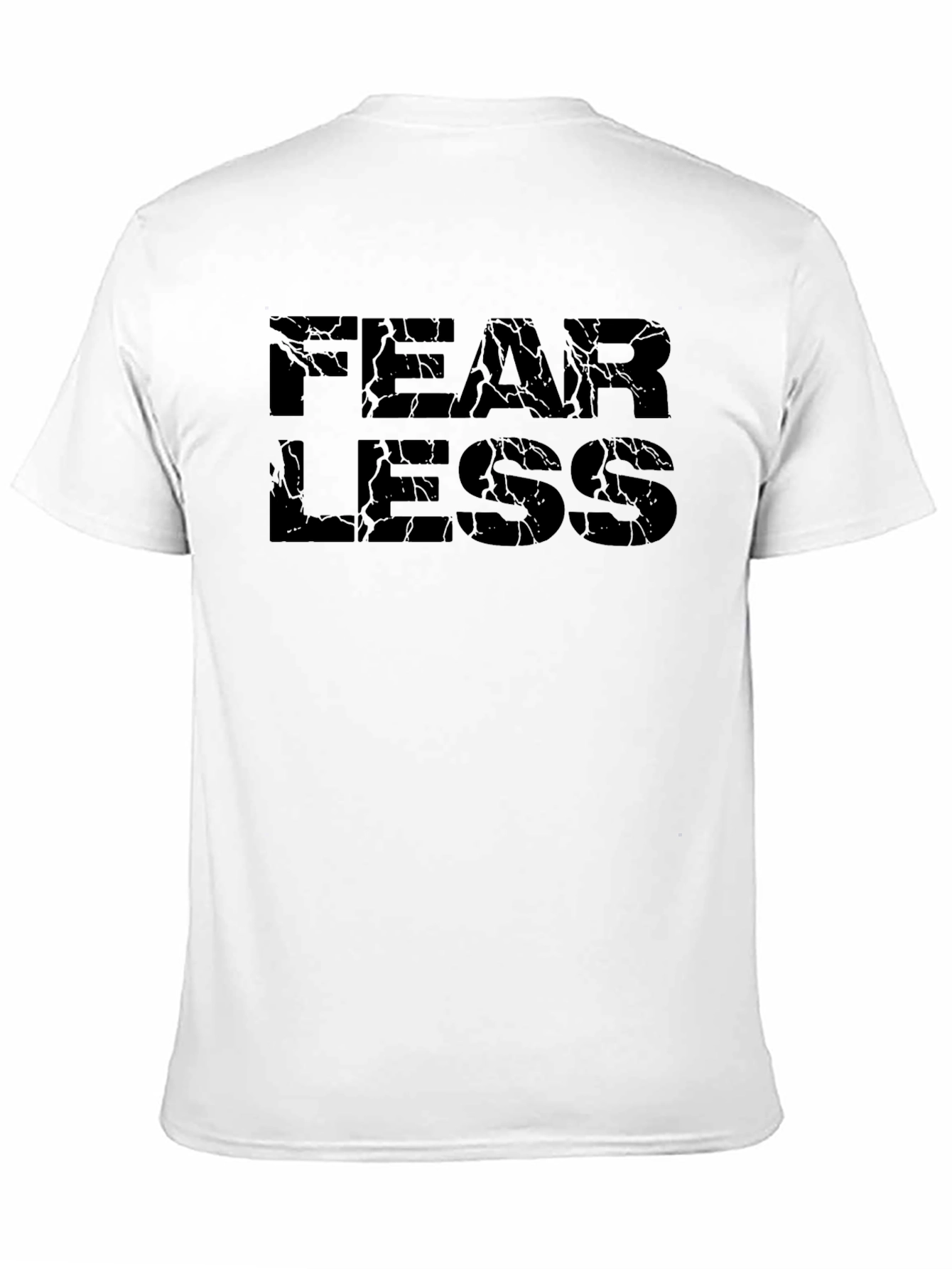 Fearless Graphic Print Black T-Shirt