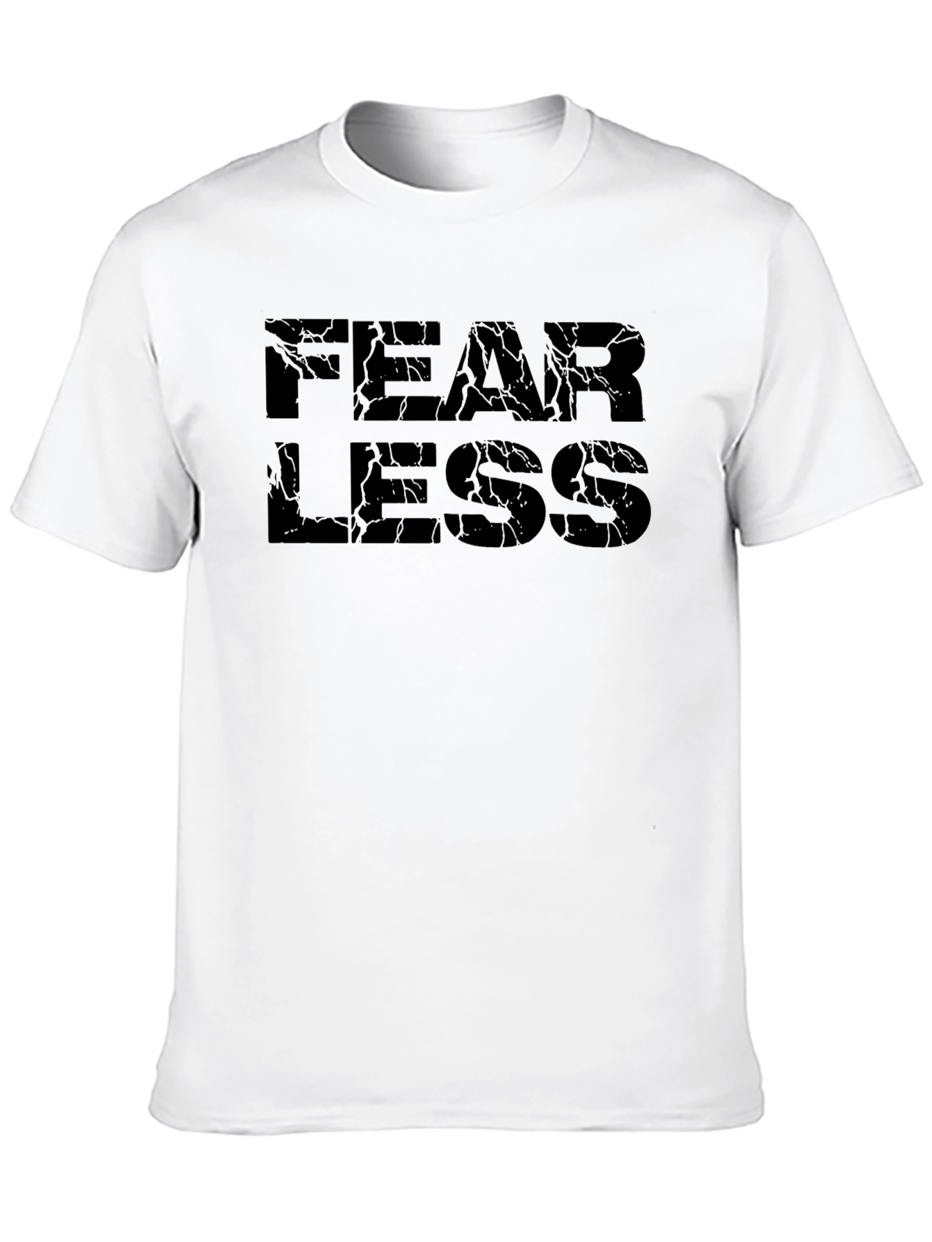 Fearless Graphic Print Black T-Shirt