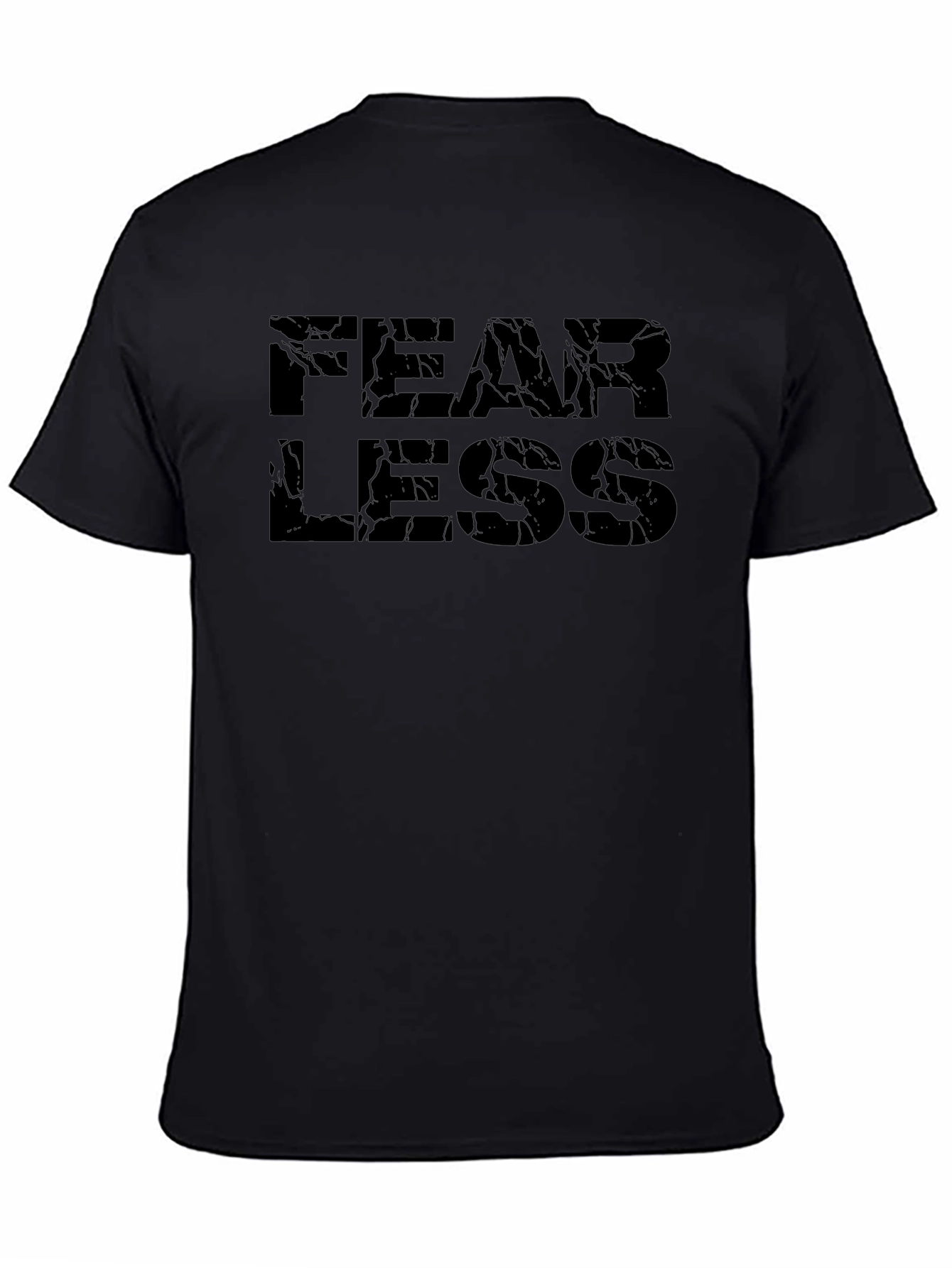 Fearless Graphic Print Black T-Shirt