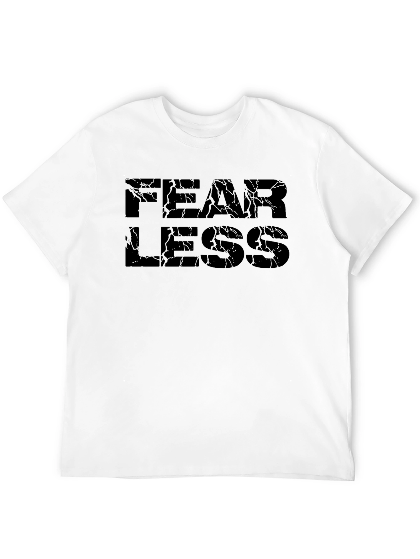 Fearless Graphic Print Black T-Shirt