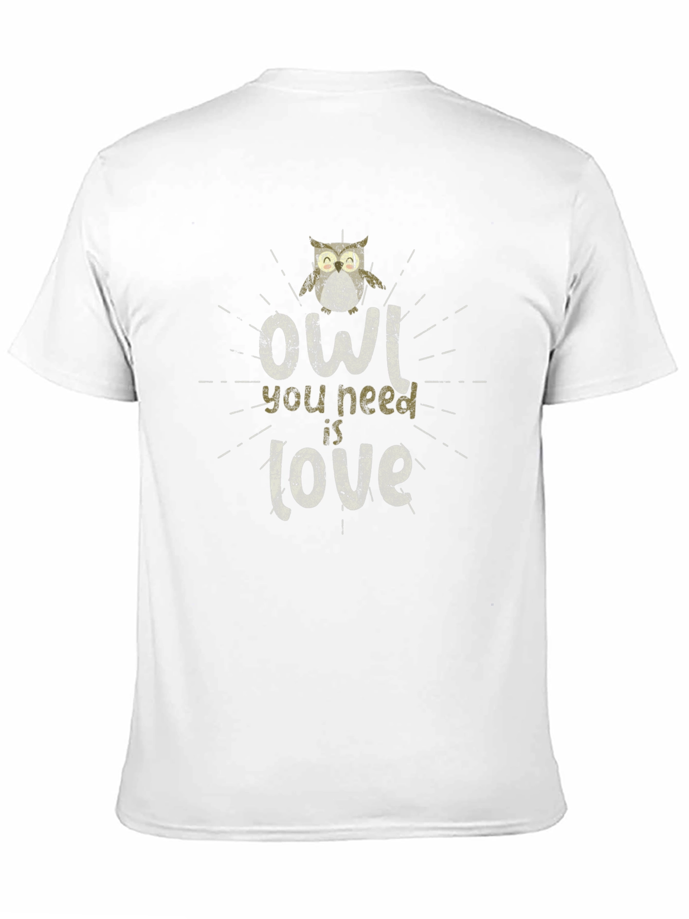 Owl You Need Is Love Graphic T-Shirt - Black