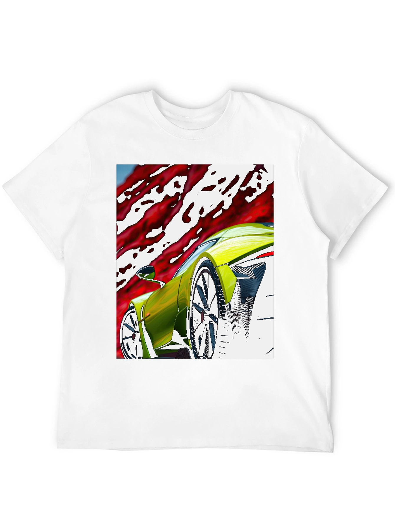 Modern Car Graphic Tee - Black